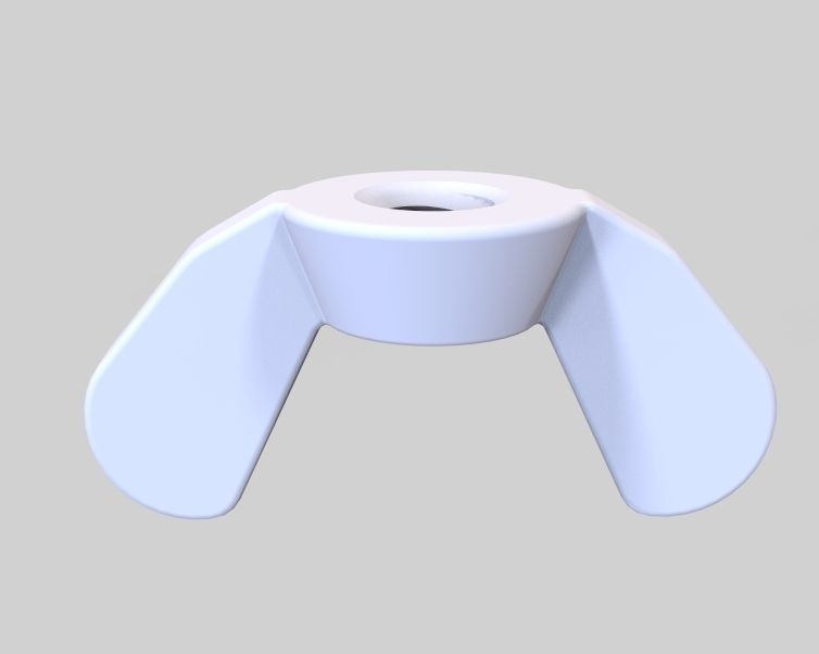 M3 Wing Nuts 3D print model_9