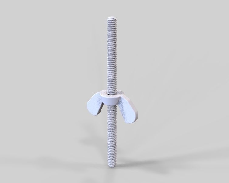 M3 Wing Nuts 3D print model_6