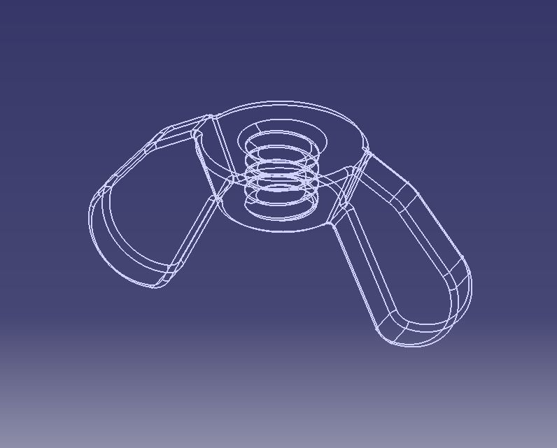 M3 Wing Nuts 3D print model_36