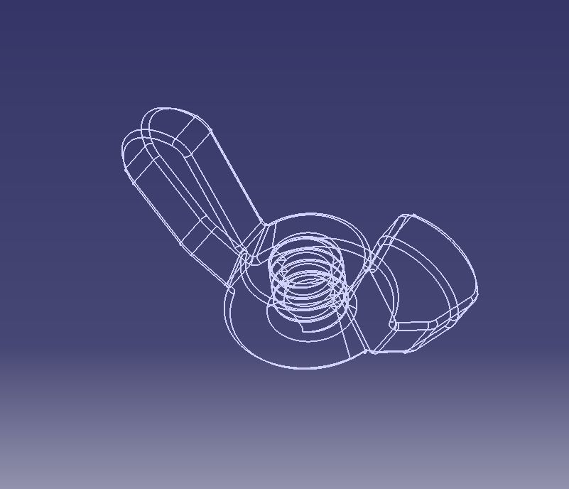 M3 Wing Nuts 3D print model_28