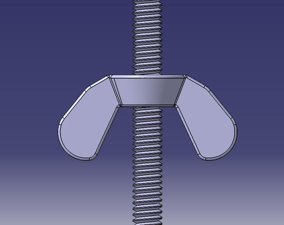M3 Wing Nuts 3D print model_29