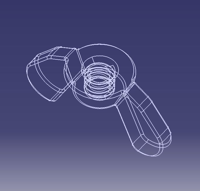 M3 Wing Nuts 3D print model_21
