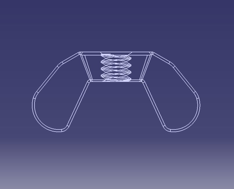 M3 Wing Nuts 3D print model_38