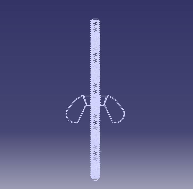 M3 Wing Nuts 3D print model_32