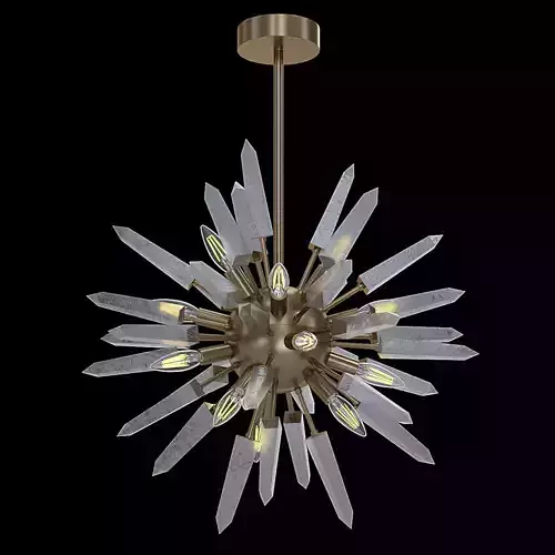 Rock crystal chandelier