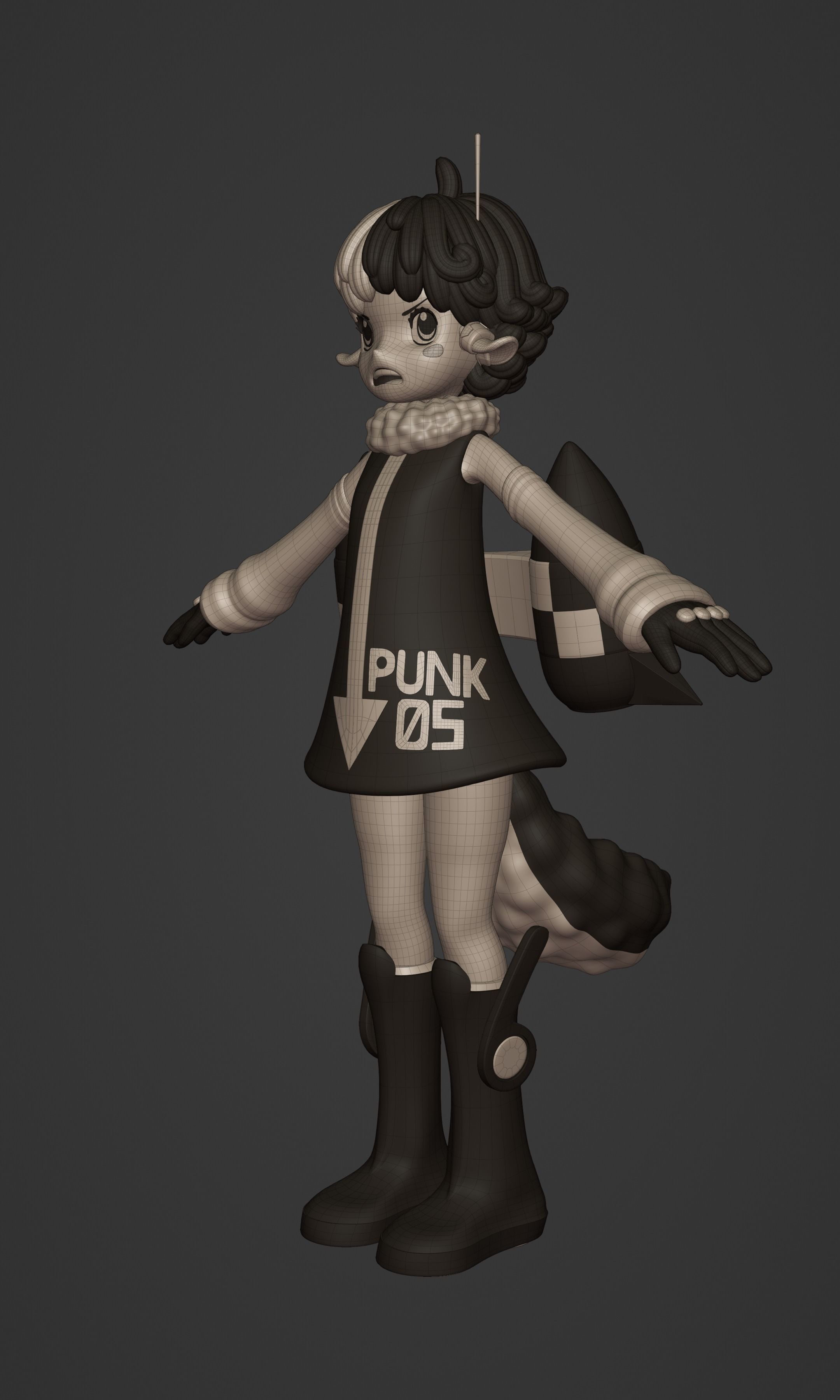 ONE PIECE VEGAPUNK  ATLAS FIGURE SCULPT Low-poly 3D model_22