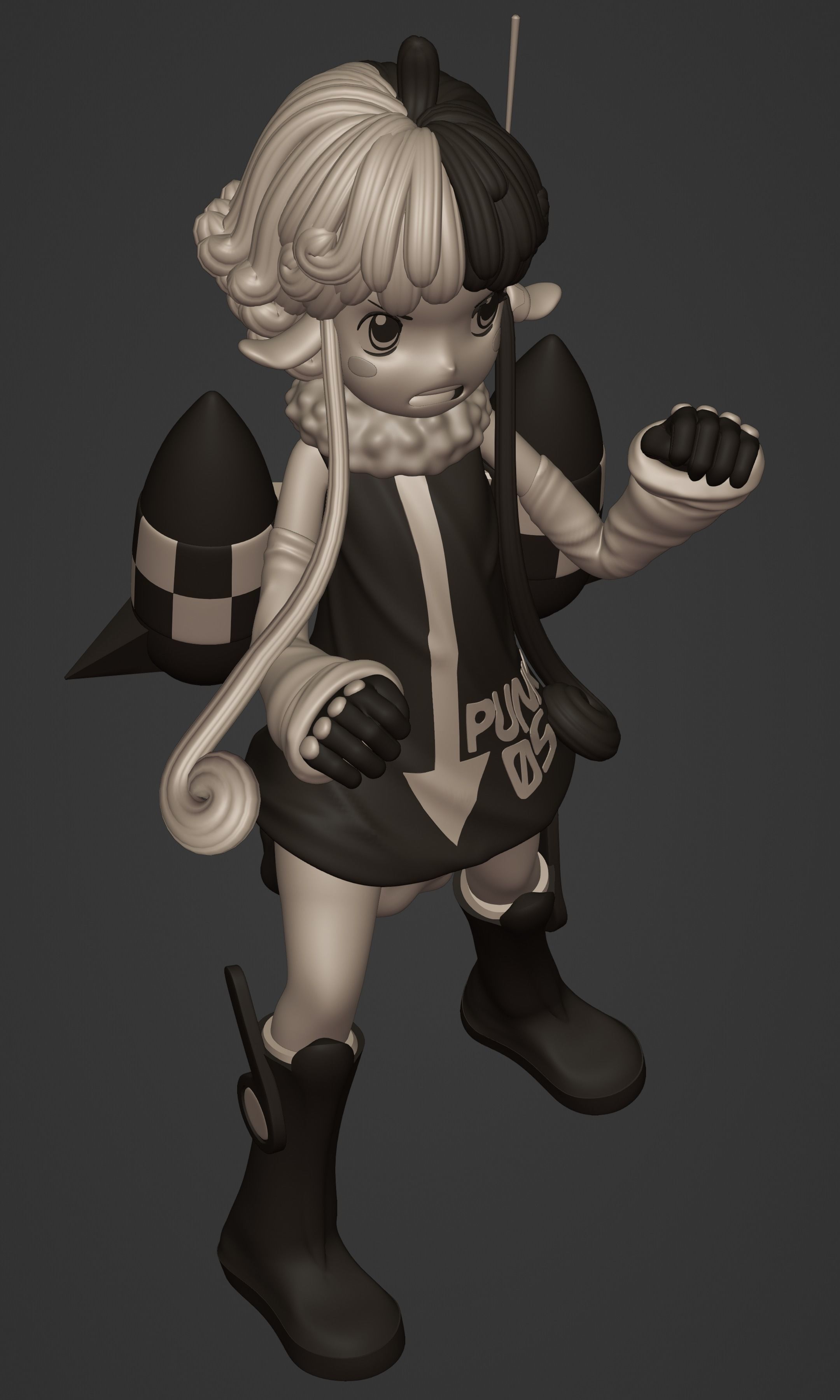 ONE PIECE VEGAPUNK  ATLAS FIGURE SCULPT Low-poly 3D model_40