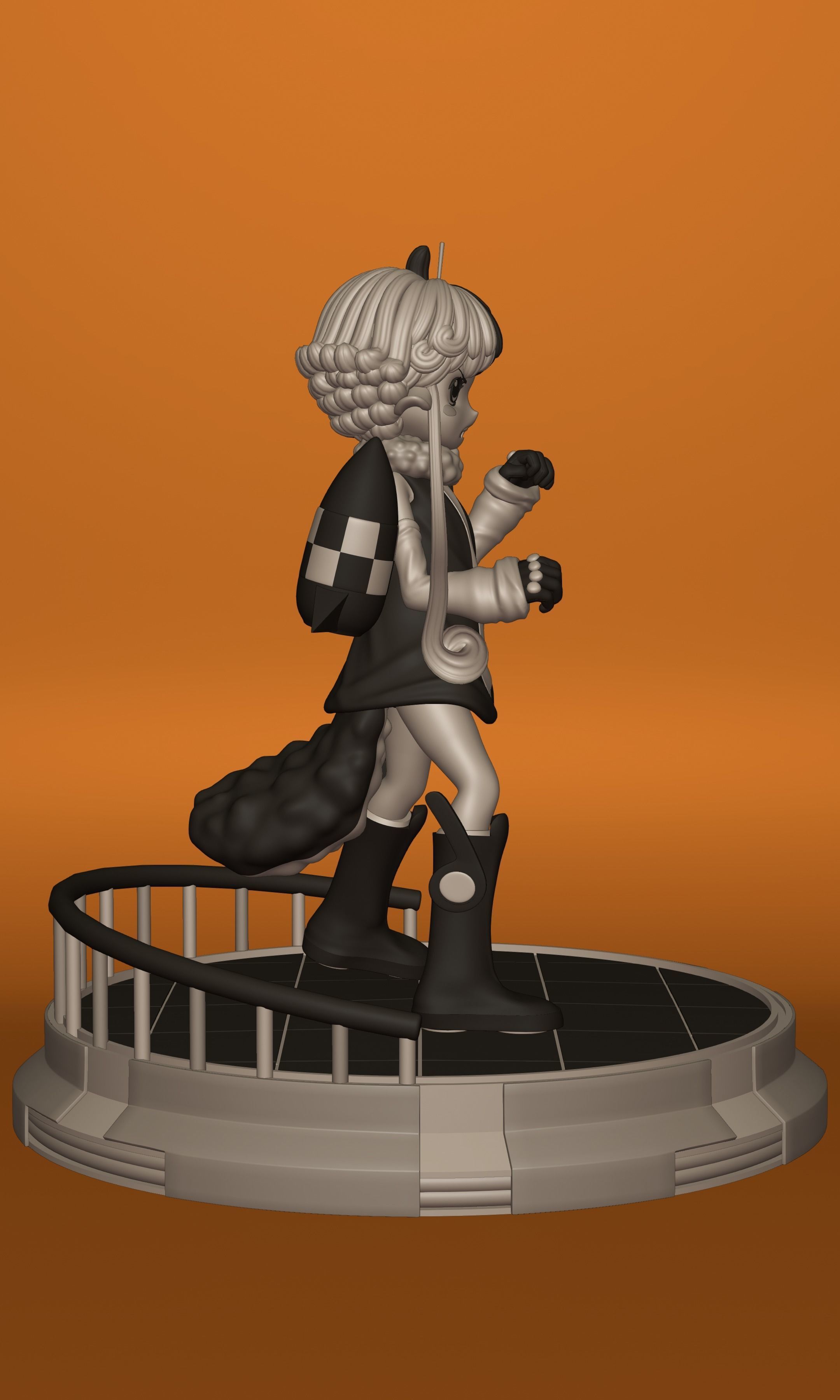 ONE PIECE VEGAPUNK  ATLAS FIGURE SCULPT Low-poly 3D model_7