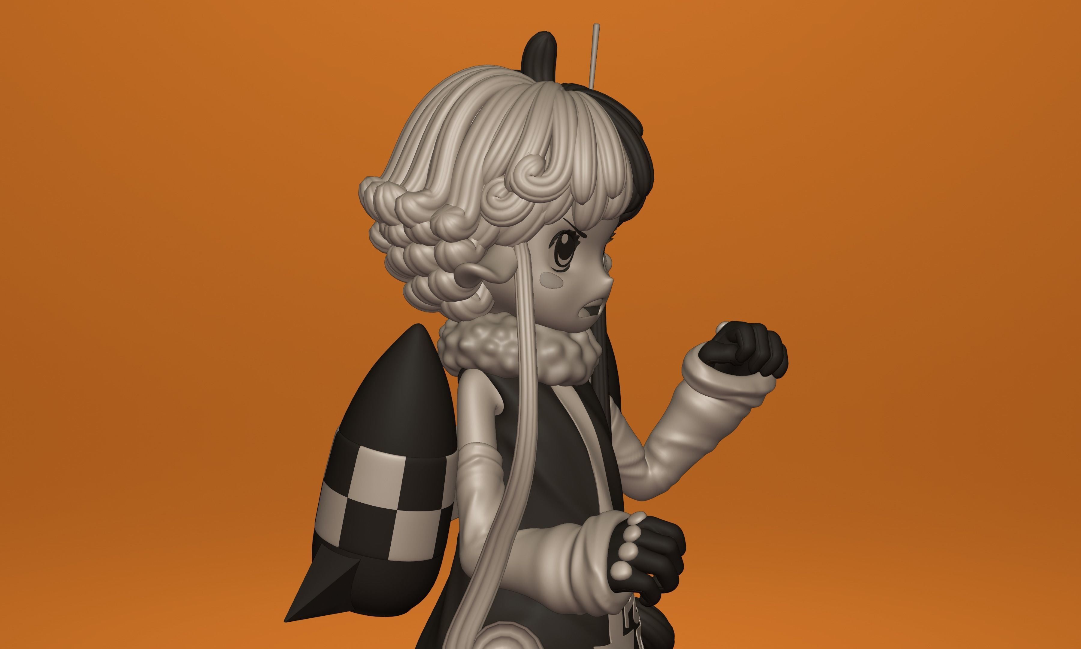 ONE PIECE VEGAPUNK  ATLAS FIGURE SCULPT Low-poly 3D model_17