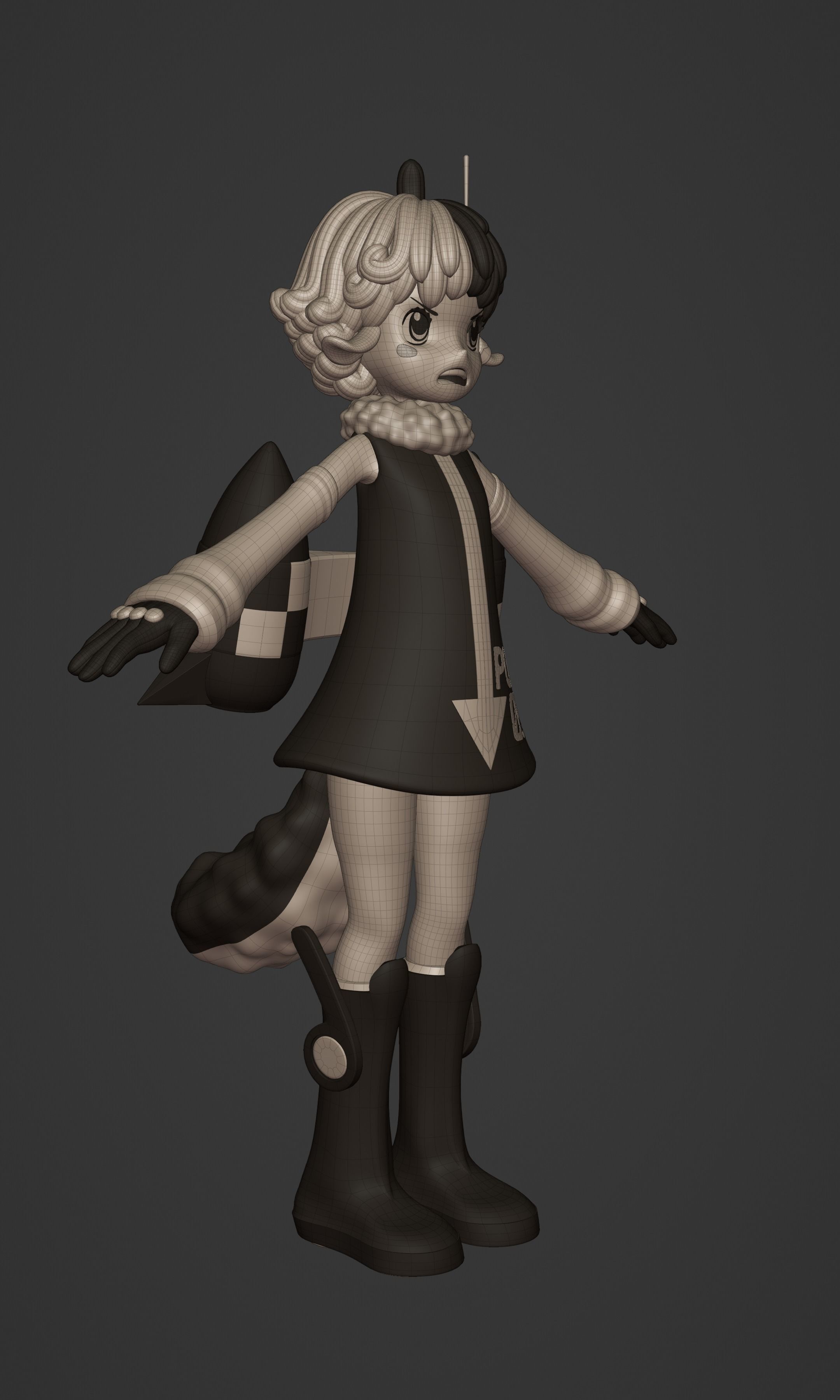 ONE PIECE VEGAPUNK  ATLAS FIGURE SCULPT Low-poly 3D model_28