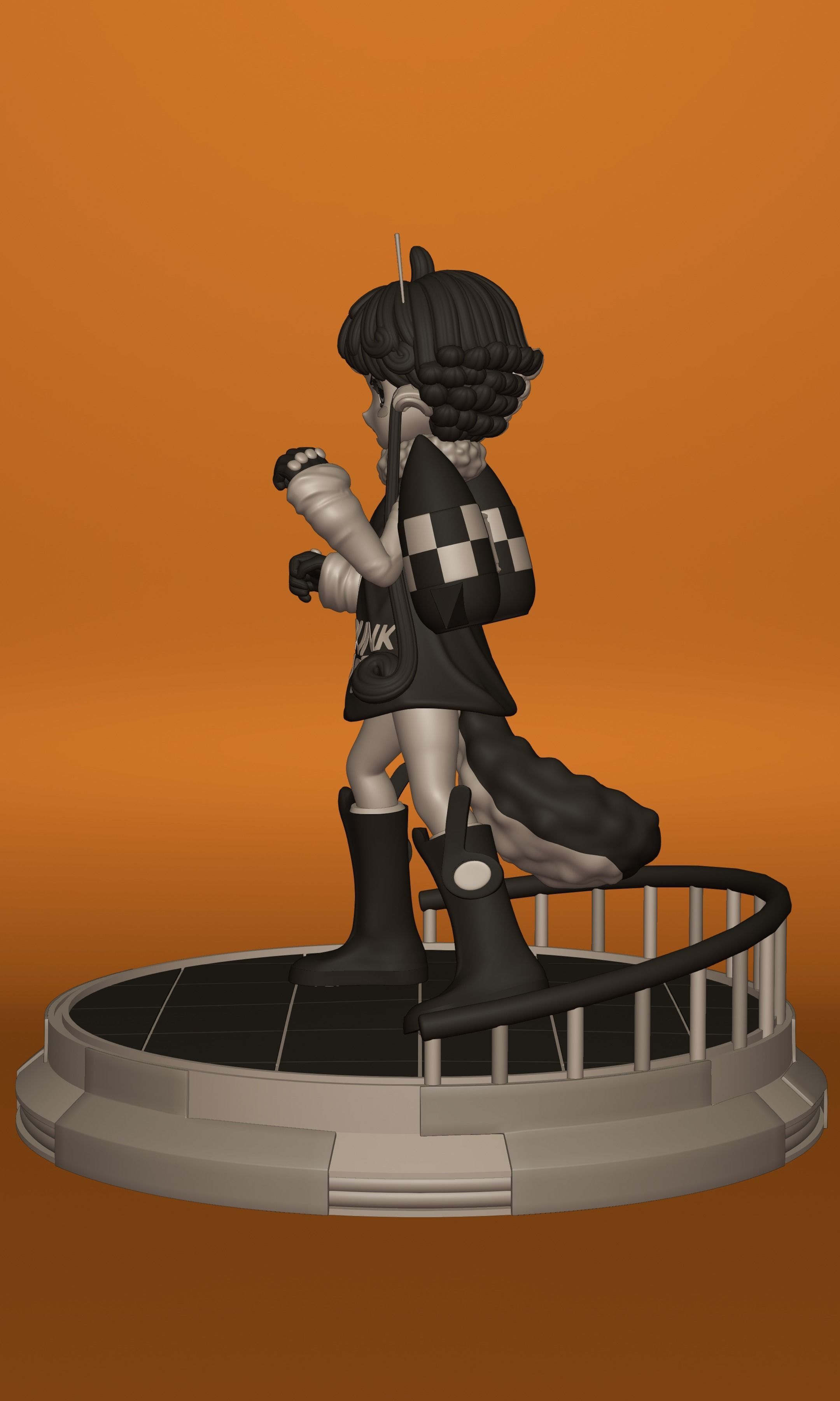 ONE PIECE VEGAPUNK  ATLAS FIGURE SCULPT Low-poly 3D model_3