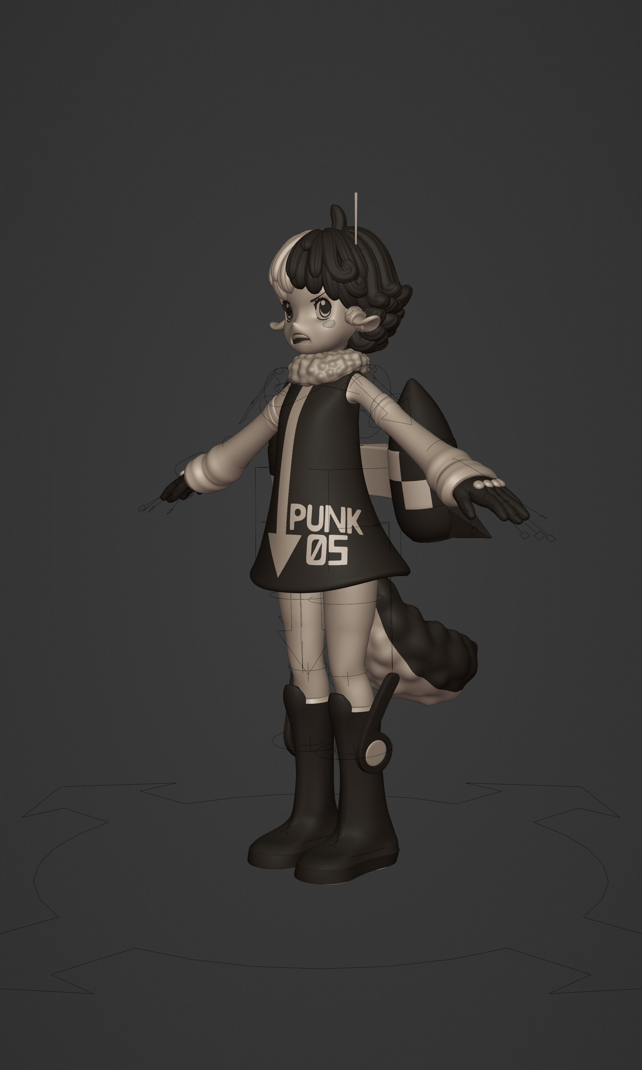 ONE PIECE VEGAPUNK  ATLAS FIGURE SCULPT Low-poly 3D model_30