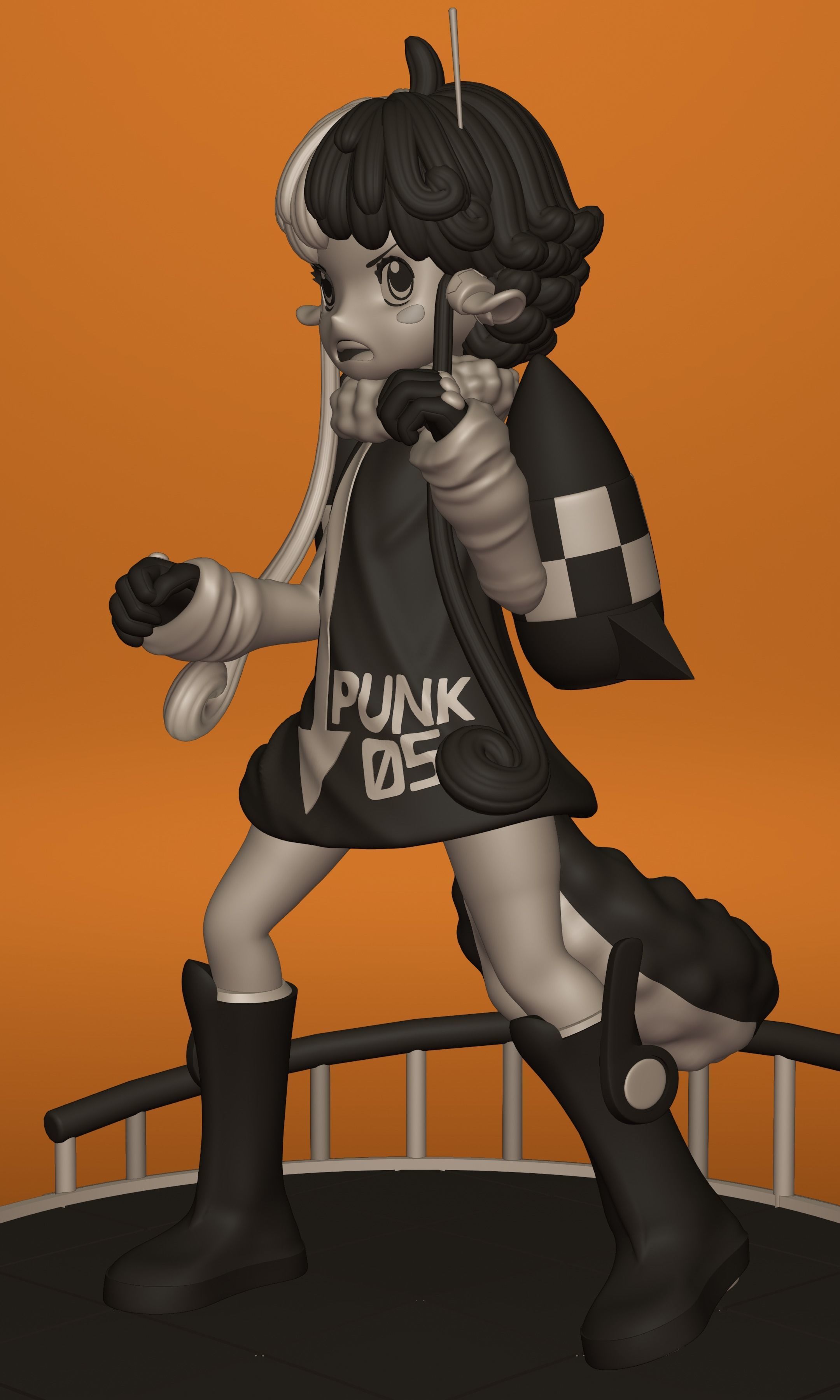 ONE PIECE VEGAPUNK  ATLAS FIGURE SCULPT Low-poly 3D model_10