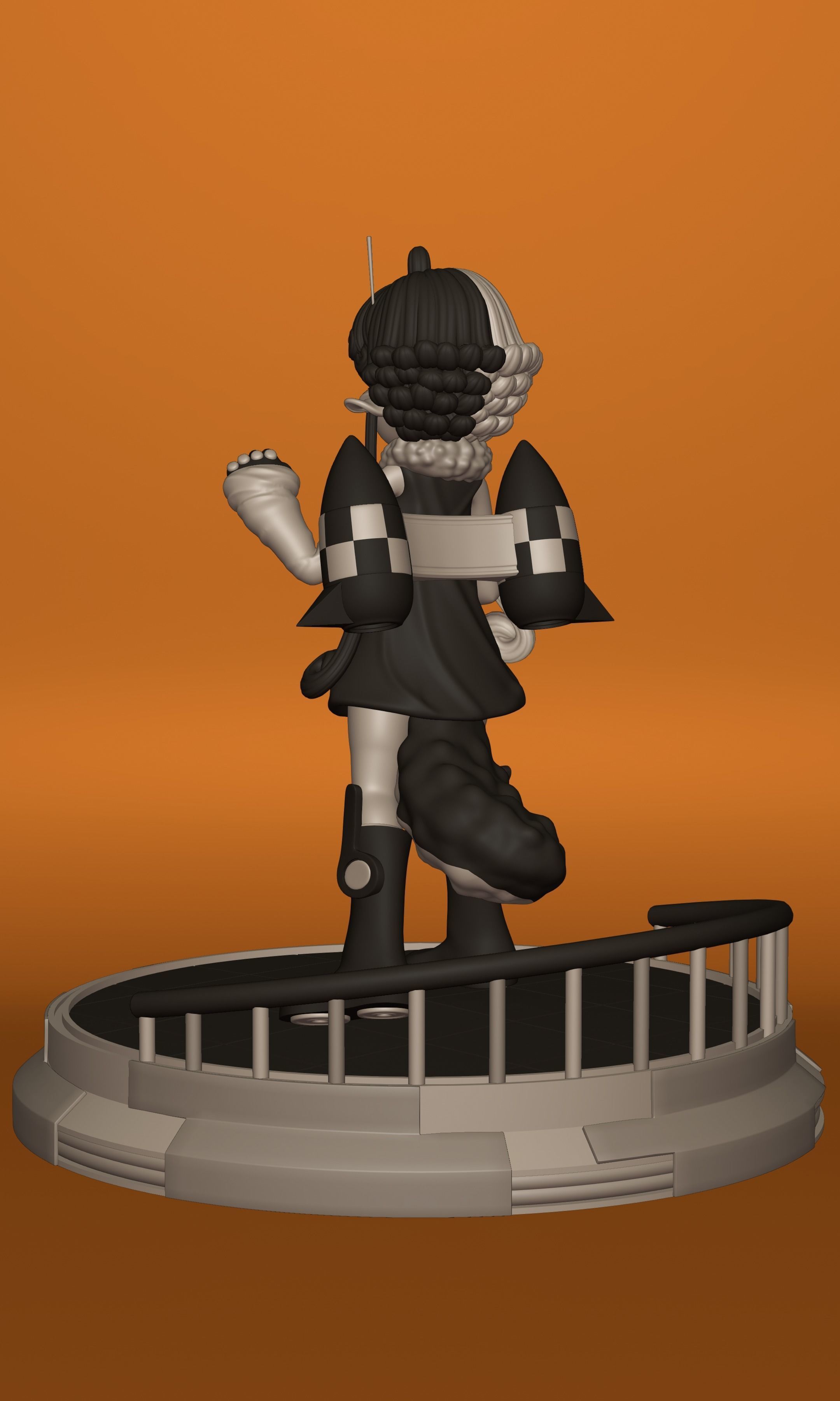 ONE PIECE VEGAPUNK  ATLAS FIGURE SCULPT Low-poly 3D model_4