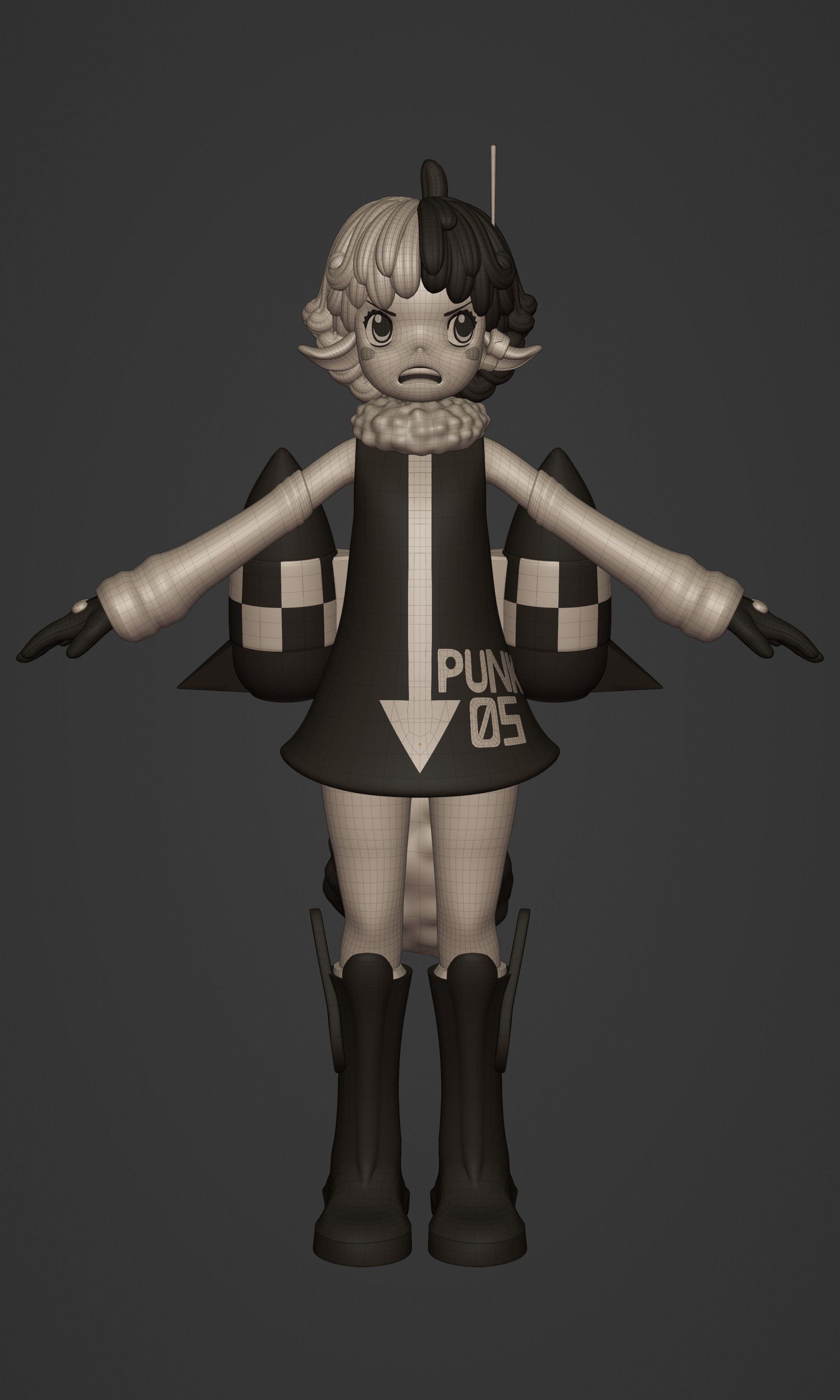 ONE PIECE VEGAPUNK  ATLAS FIGURE SCULPT Low-poly 3D model_21