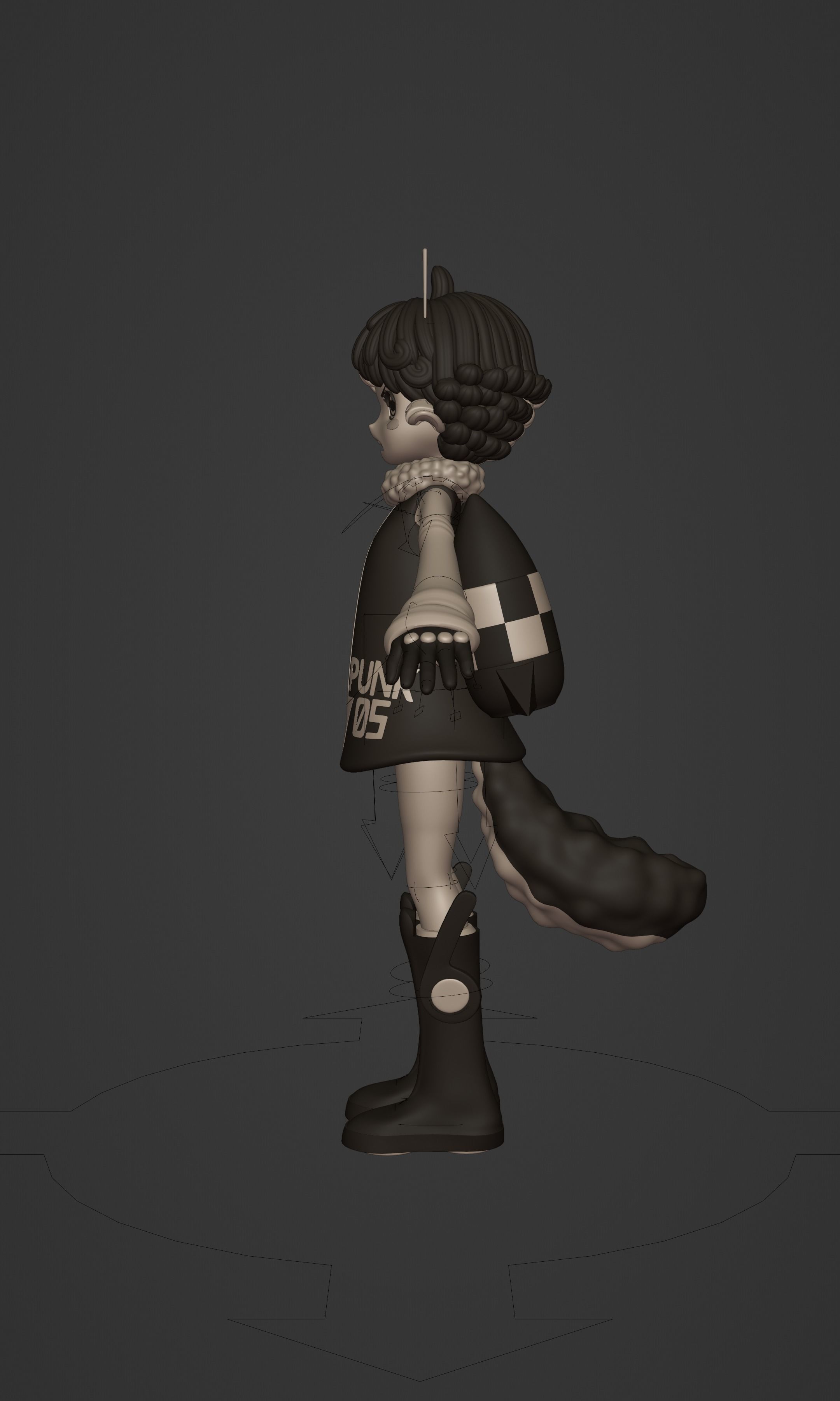 ONE PIECE VEGAPUNK  ATLAS FIGURE SCULPT Low-poly 3D model_31