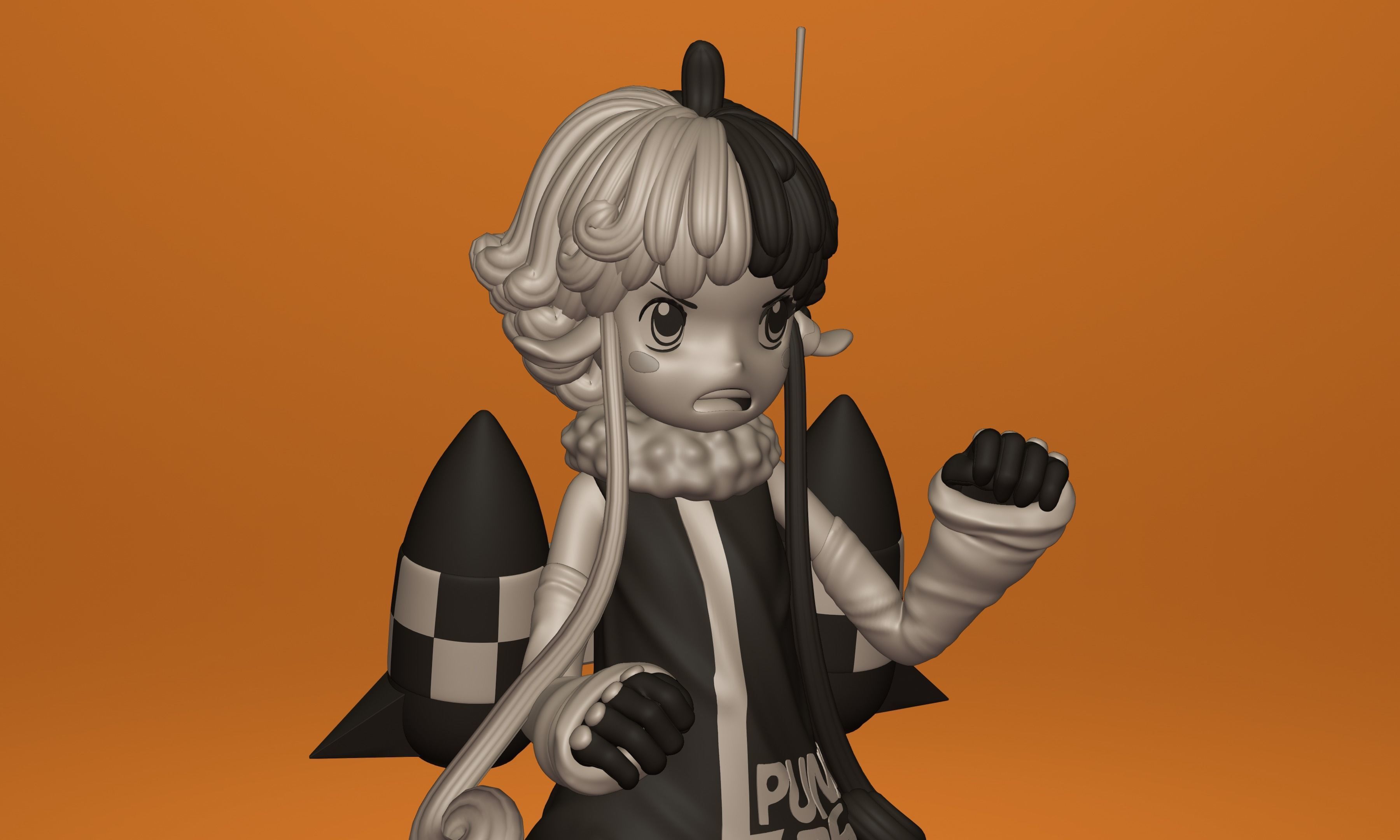 ONE PIECE VEGAPUNK  ATLAS FIGURE SCULPT Low-poly 3D model_18