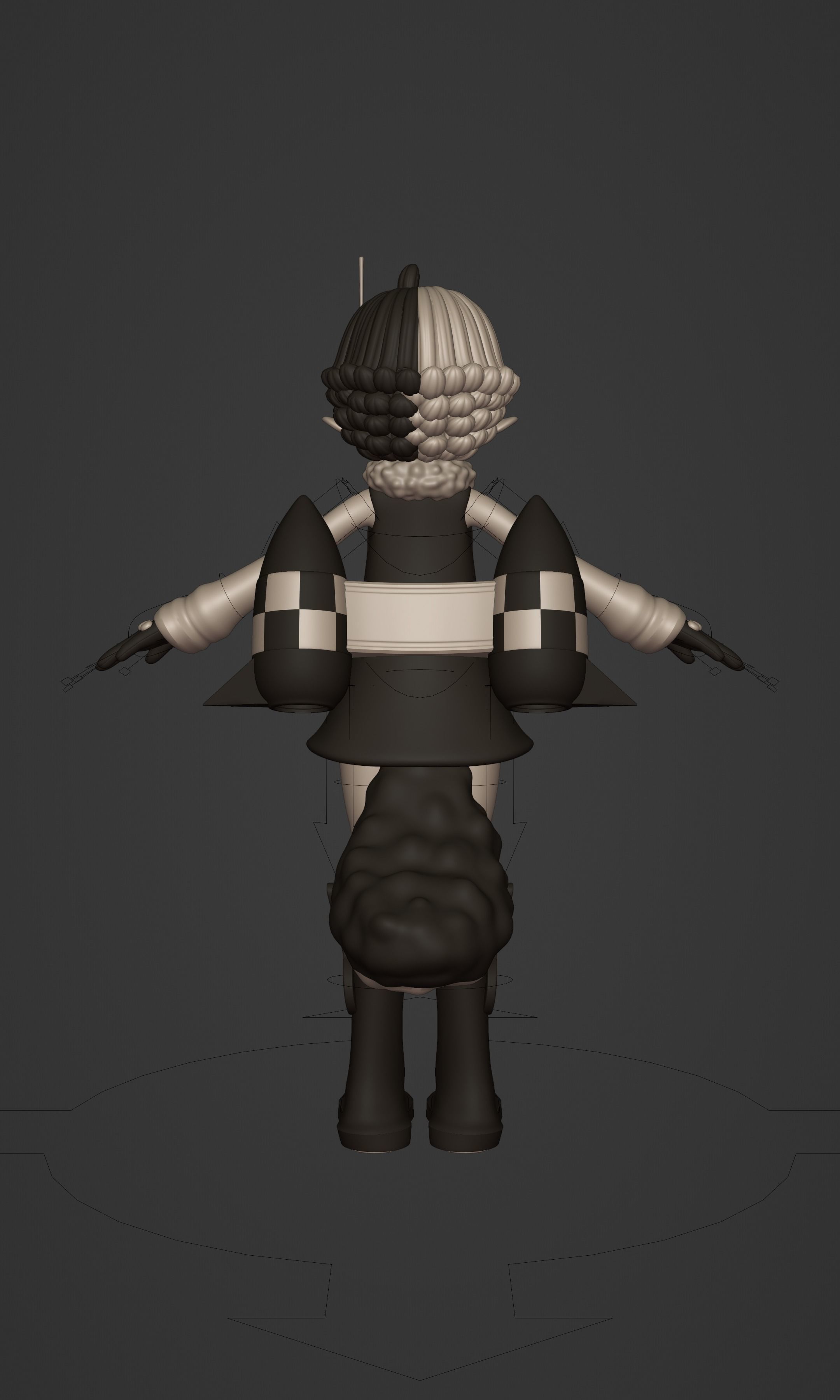 ONE PIECE VEGAPUNK  ATLAS FIGURE SCULPT Low-poly 3D model_33