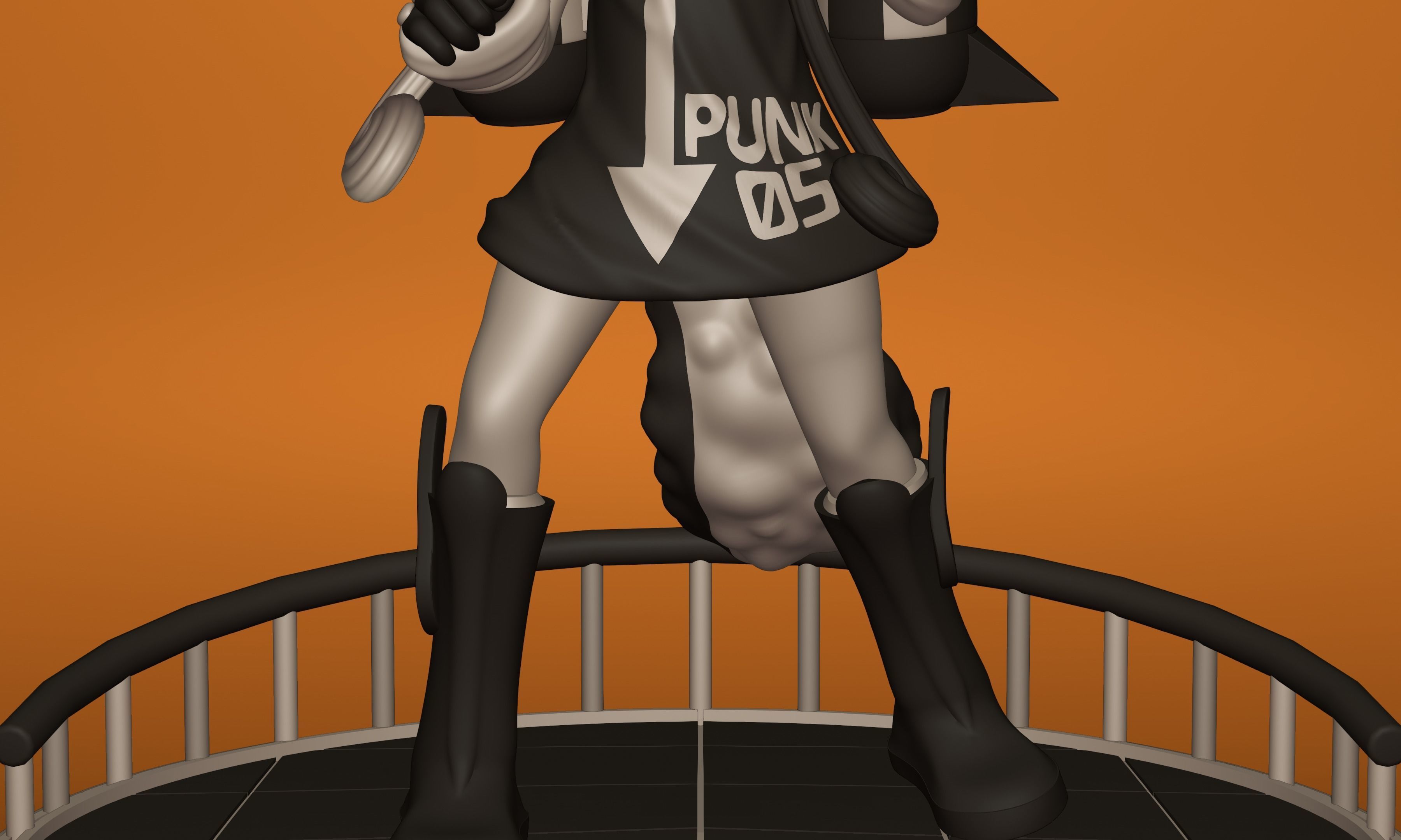 ONE PIECE VEGAPUNK  ATLAS FIGURE SCULPT Low-poly 3D model_13