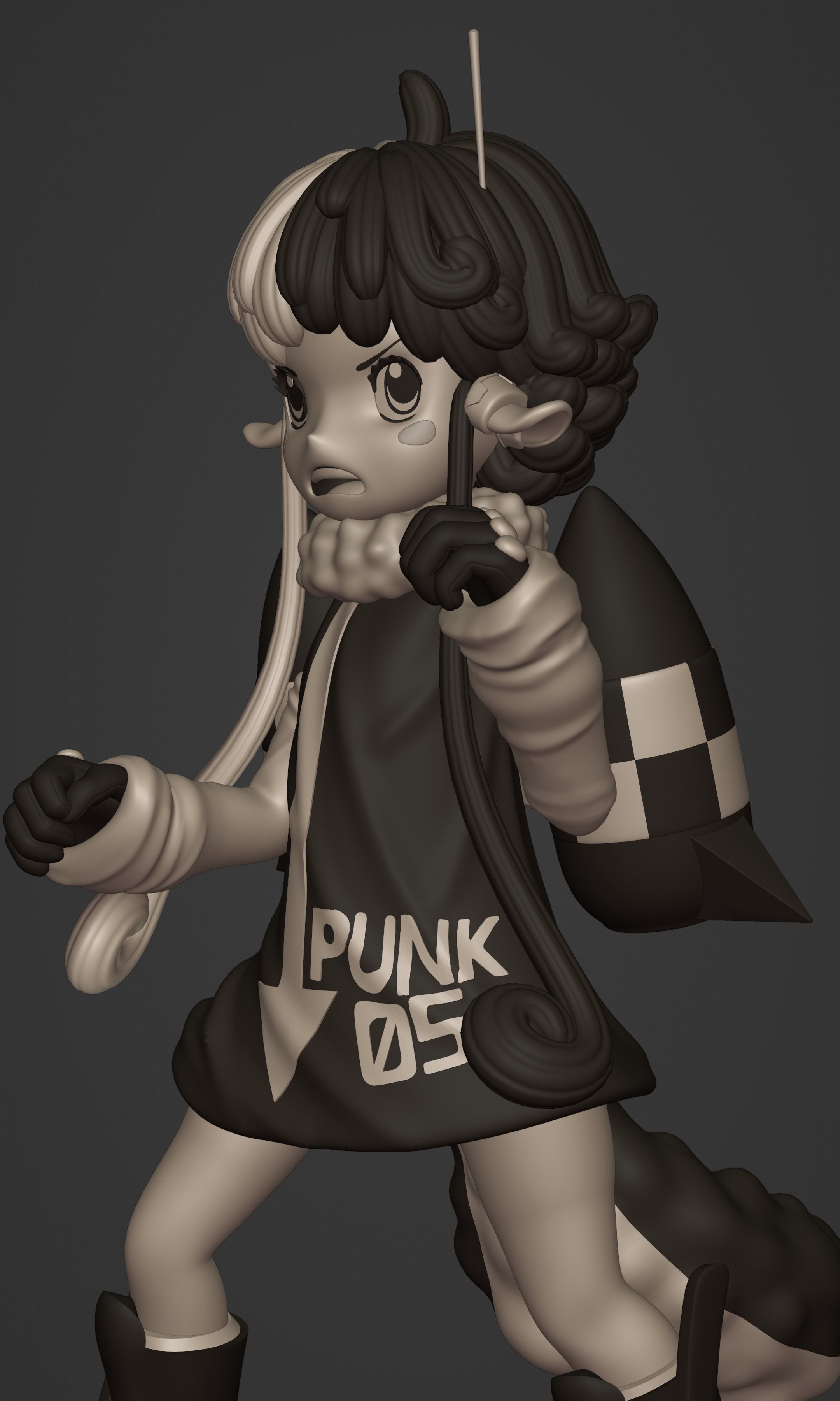 ONE PIECE VEGAPUNK  ATLAS FIGURE SCULPT Low-poly 3D model_42