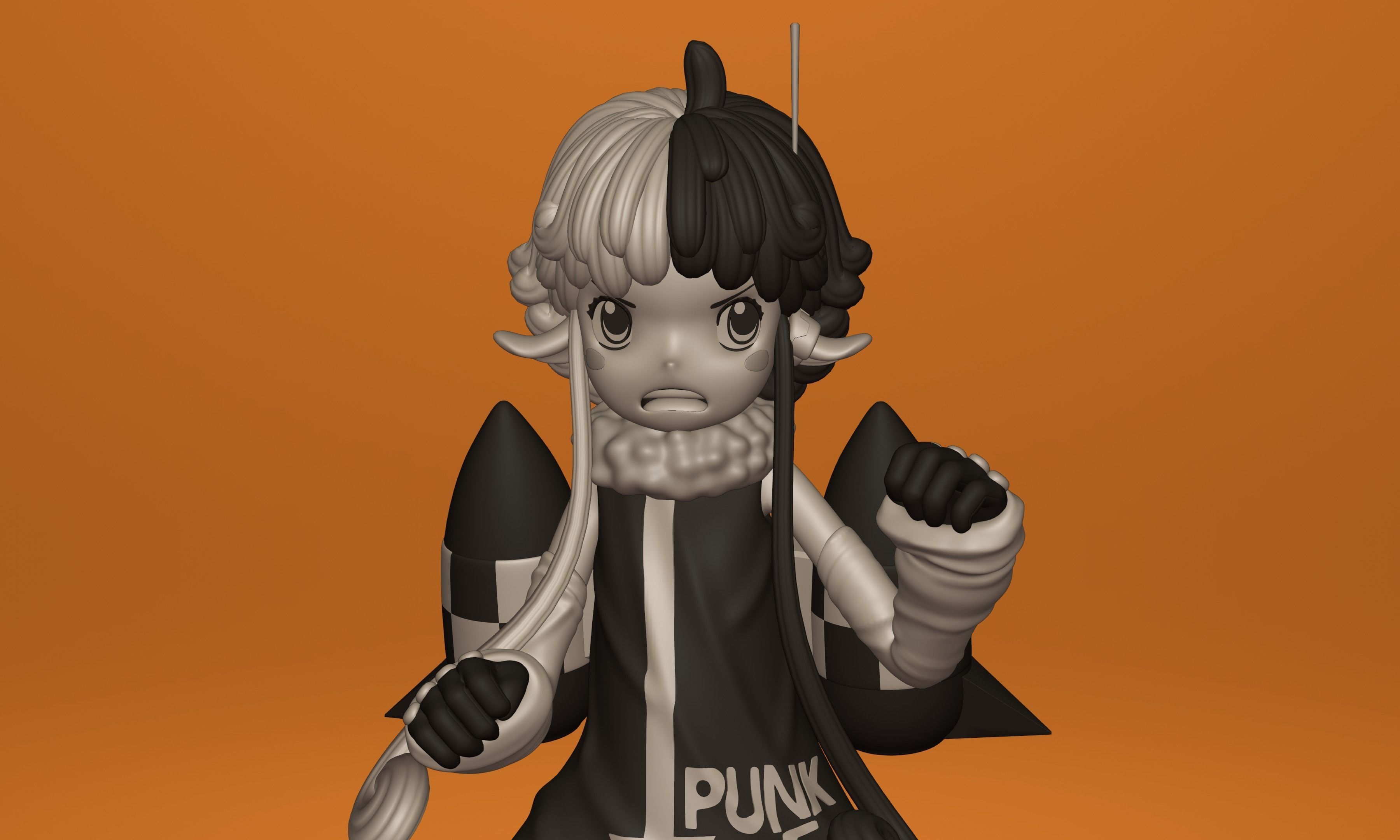 ONE PIECE VEGAPUNK  ATLAS FIGURE SCULPT Low-poly 3D model_12