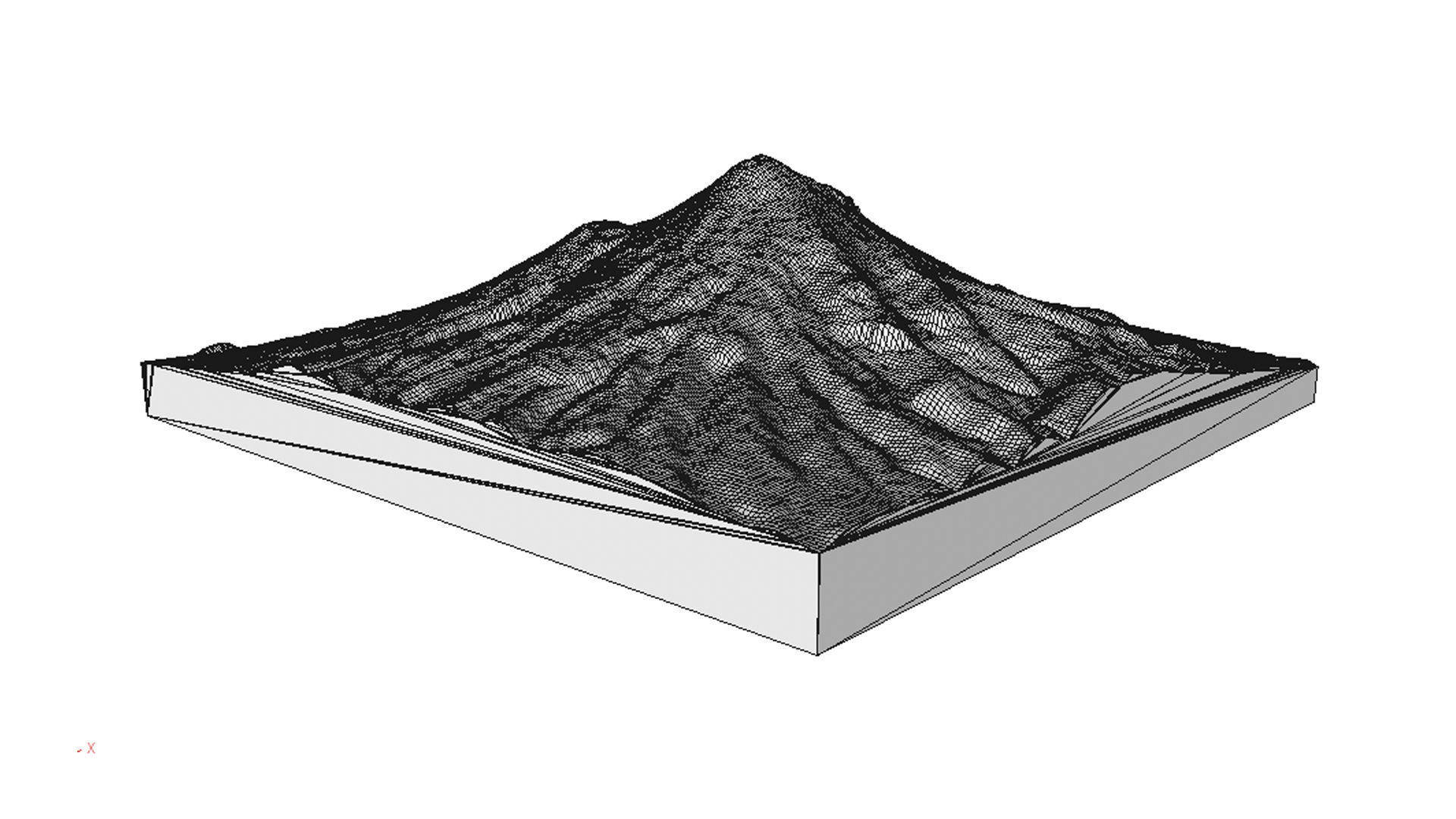 Mount Taranaki 3D model_5