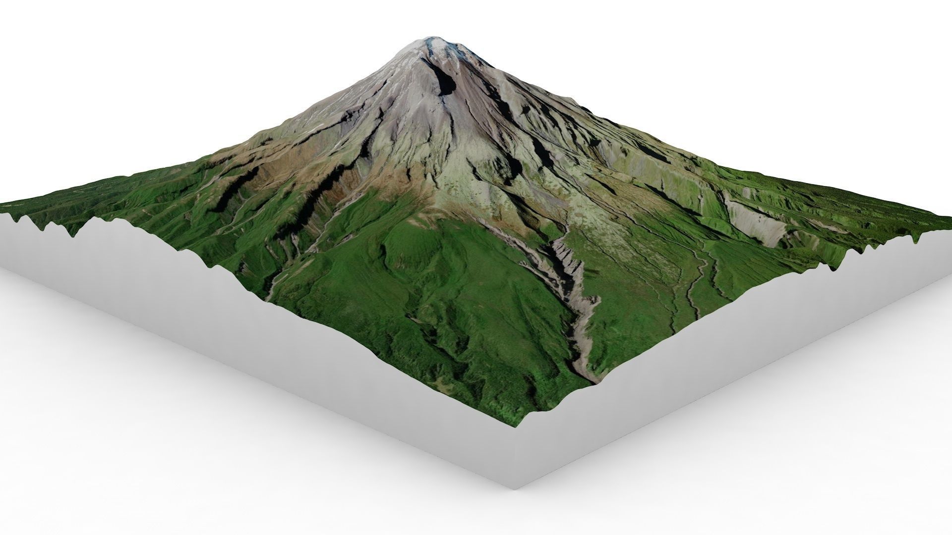 Mount Taranaki 3D model_2
