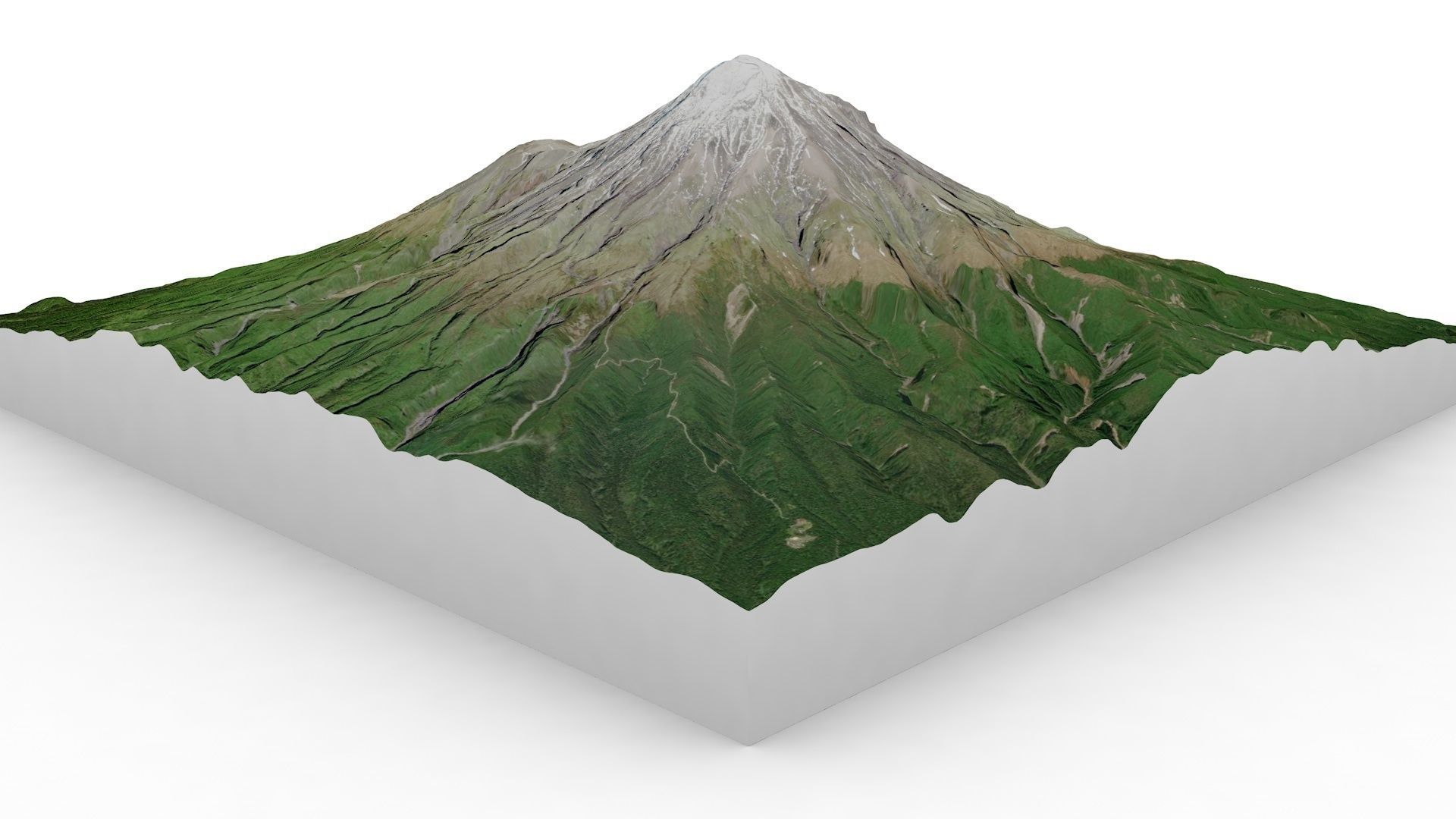 Mount Taranaki 3D model_3