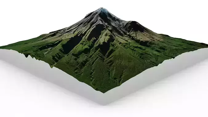Mount Taranaki 3D model