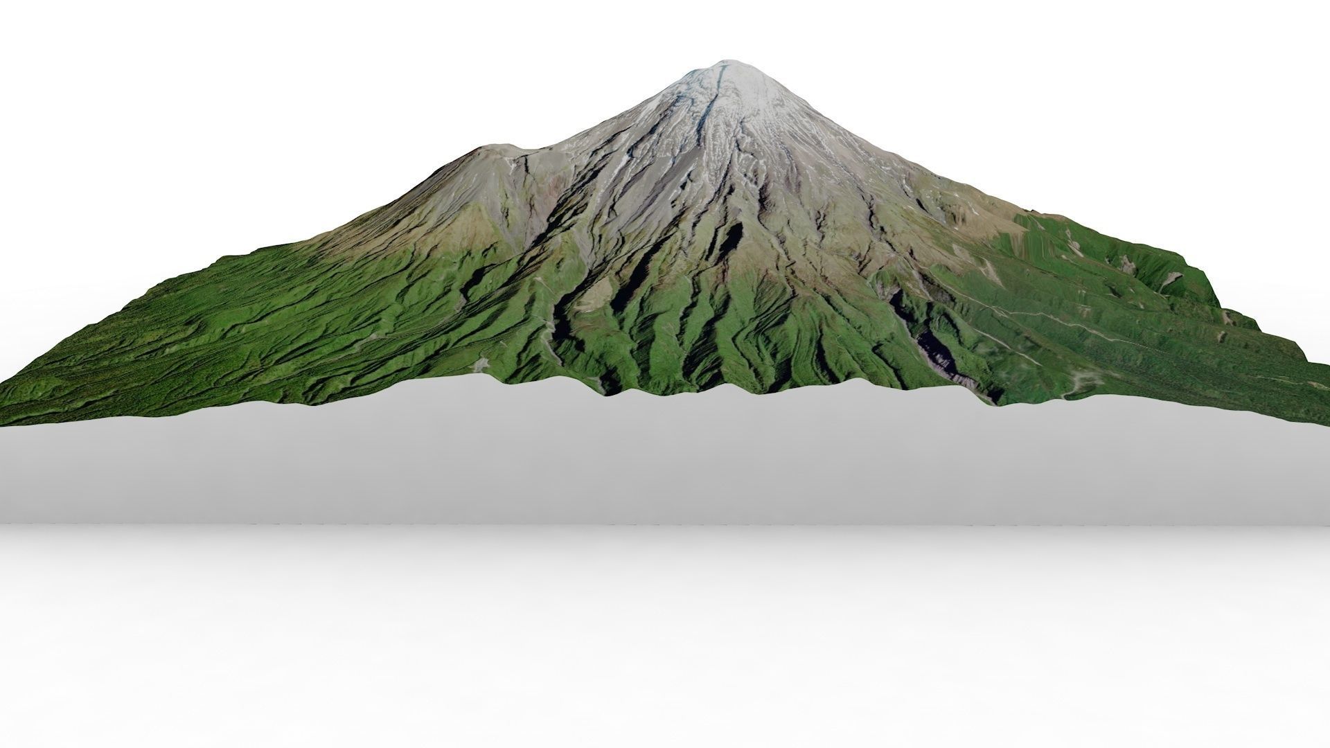 Mount Taranaki 3D model_4