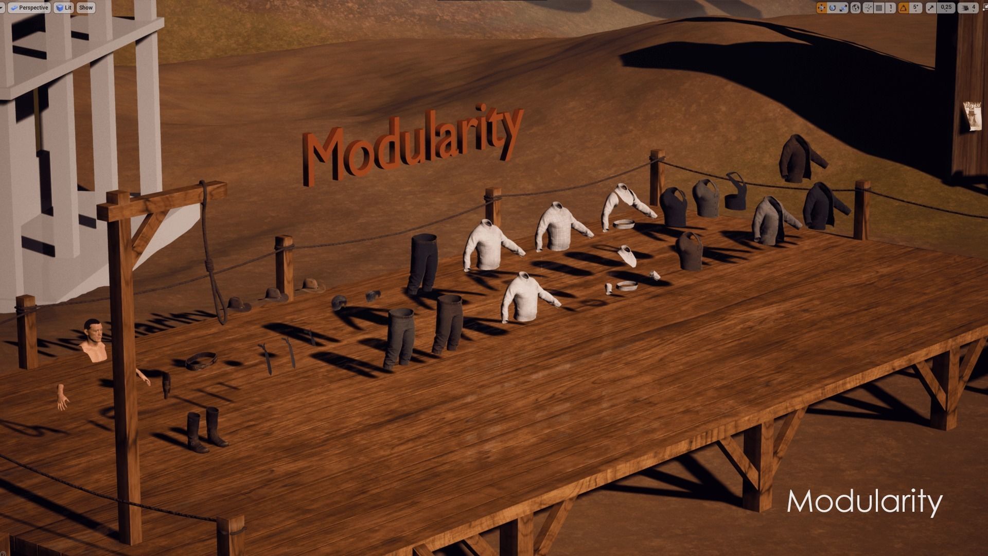 Sheriff  Western Wild West Adventure Survival Shooter Character Low-poly 3D model_19