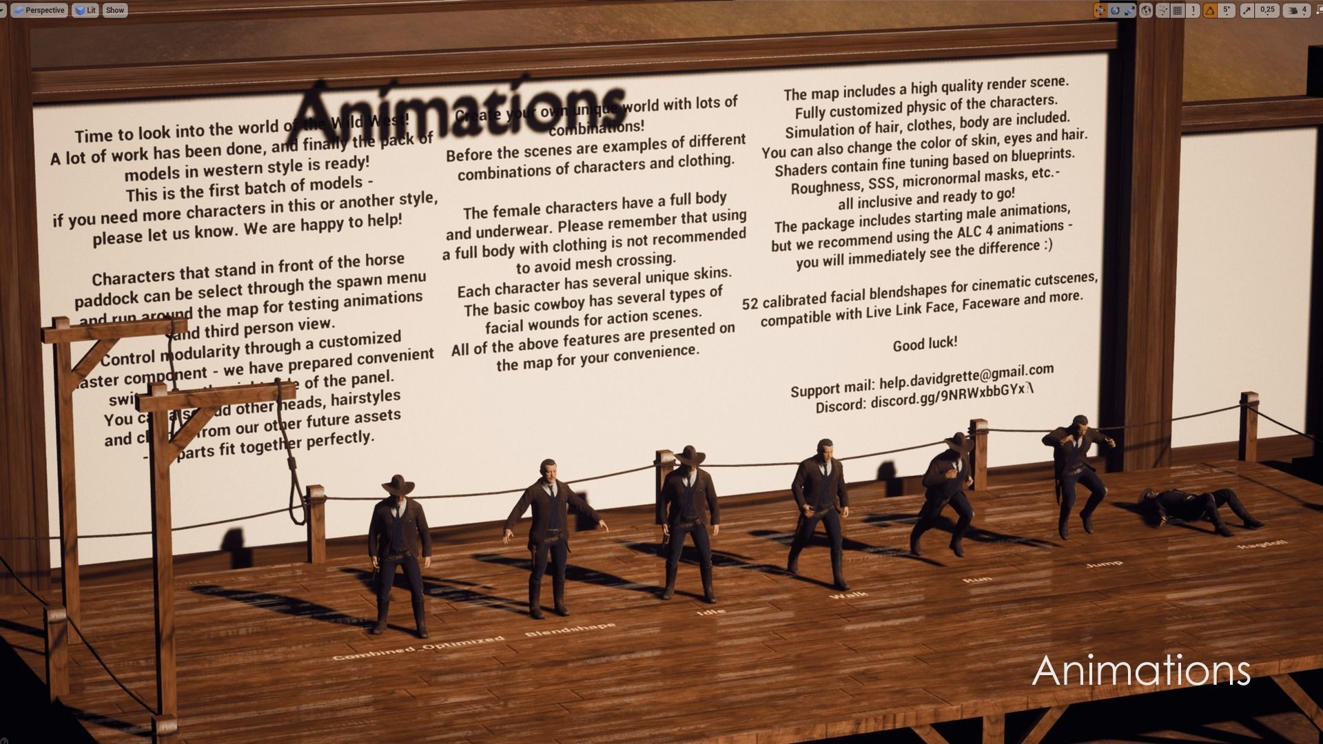 Sheriff  Western Wild West Adventure Survival Shooter Character Low-poly 3D model_18