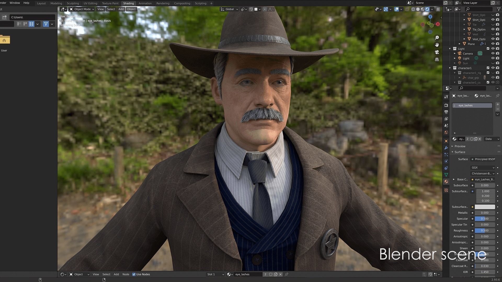 Sheriff  Western Wild West Adventure Survival Shooter Character Low-poly 3D model_23