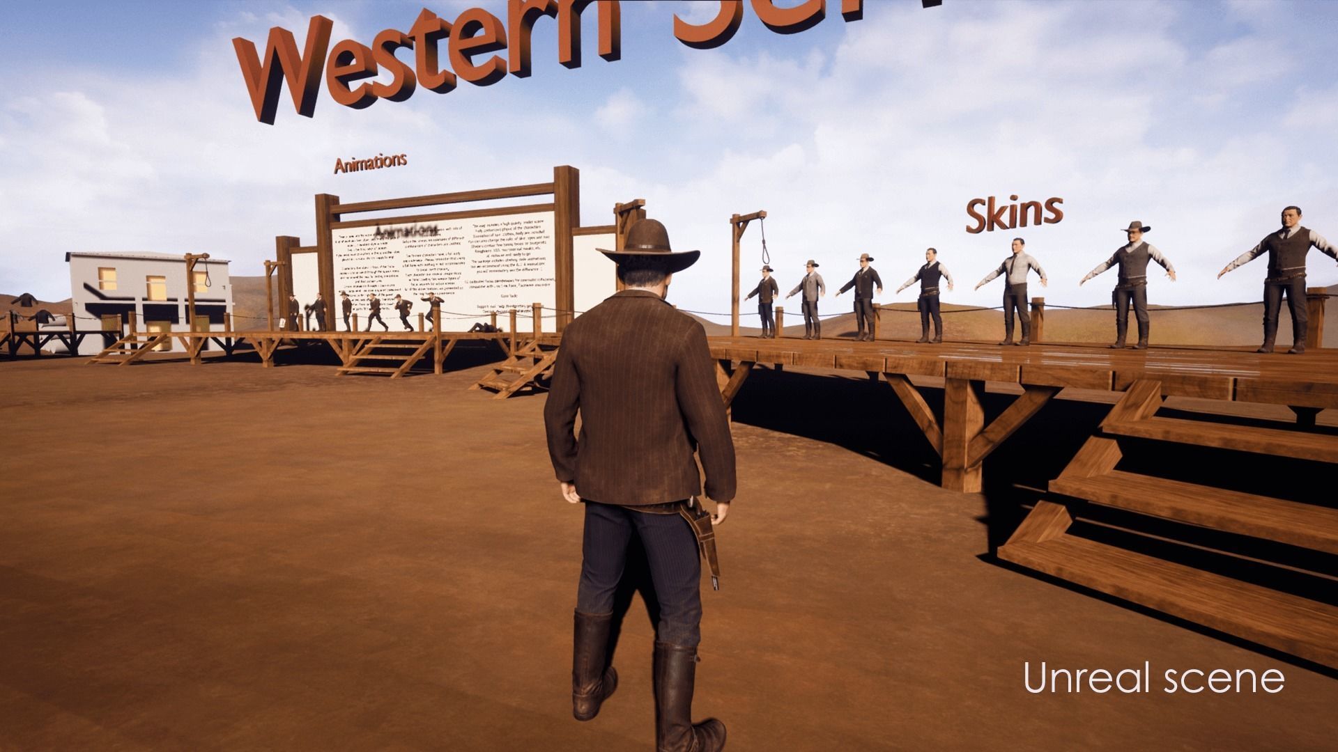 Sheriff  Western Wild West Adventure Survival Shooter Character Low-poly 3D model_16