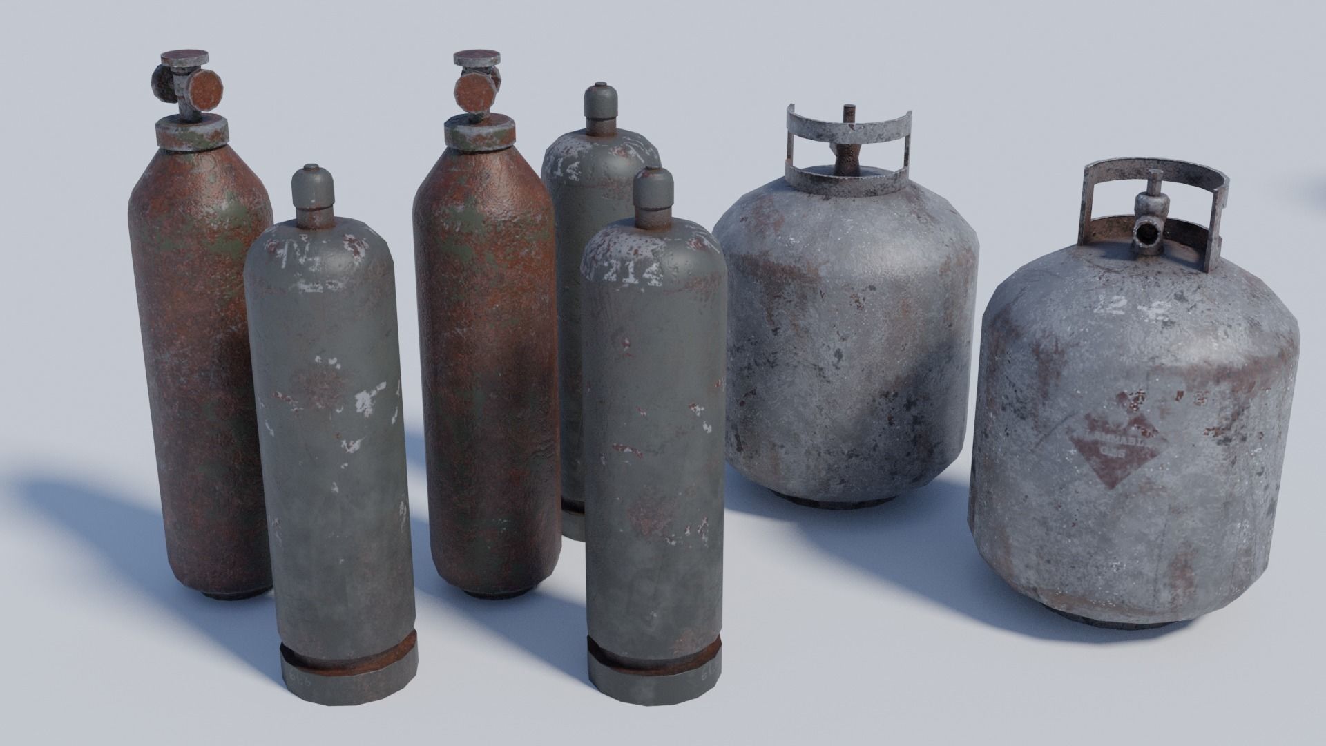 Army and Industrial Prop Pack Low-poly 3D model_10