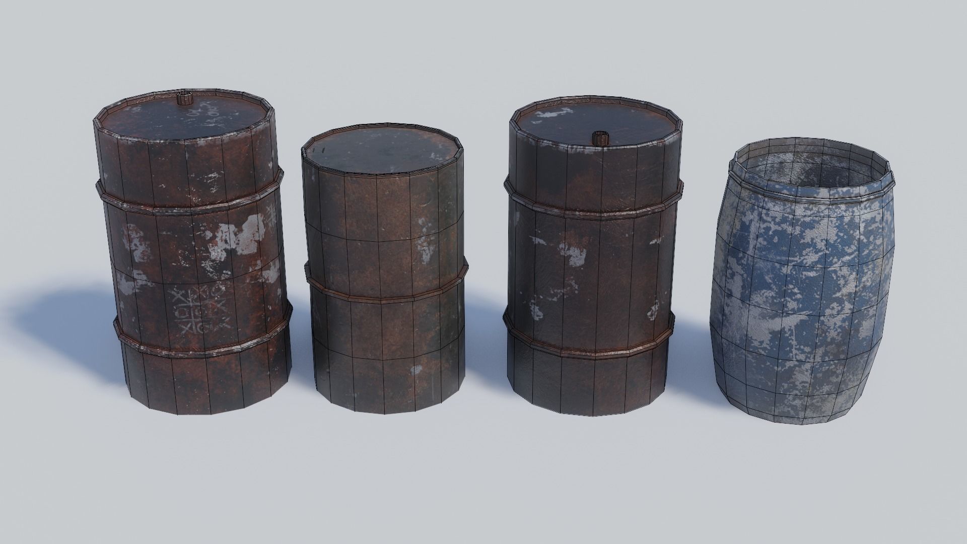Army and Industrial Prop Pack Low-poly 3D model_15