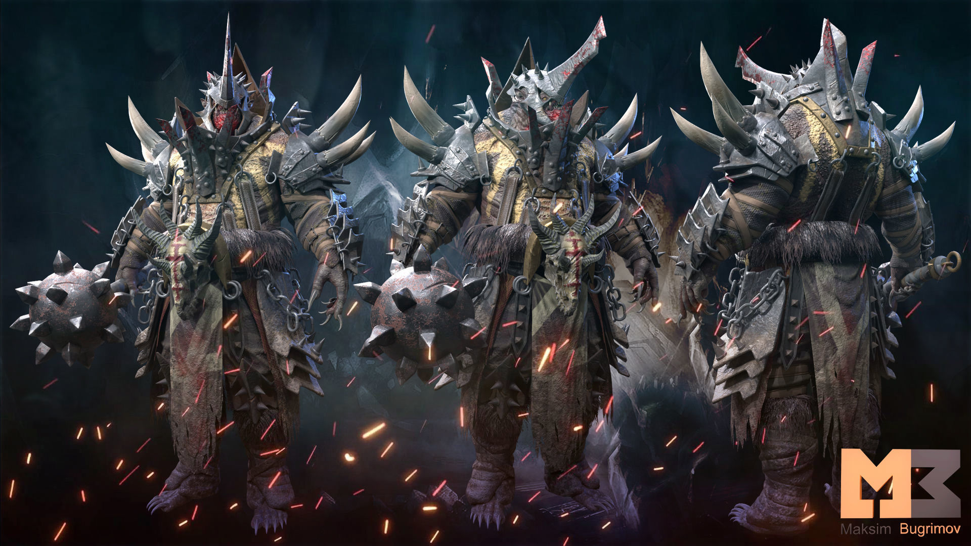 Troll Cannibal Low-poly 3D model_7