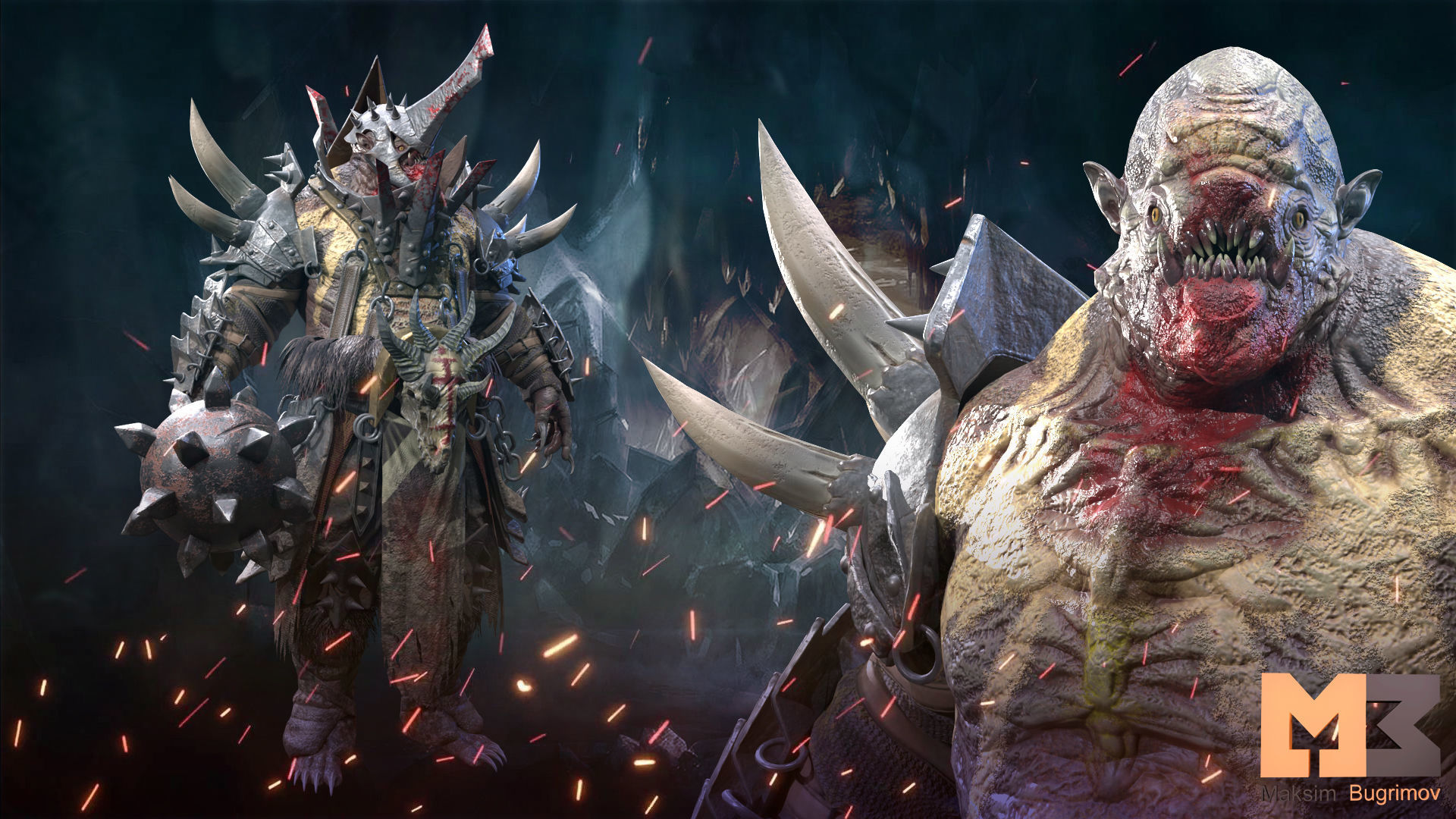 Troll Cannibal Low-poly 3D model_6