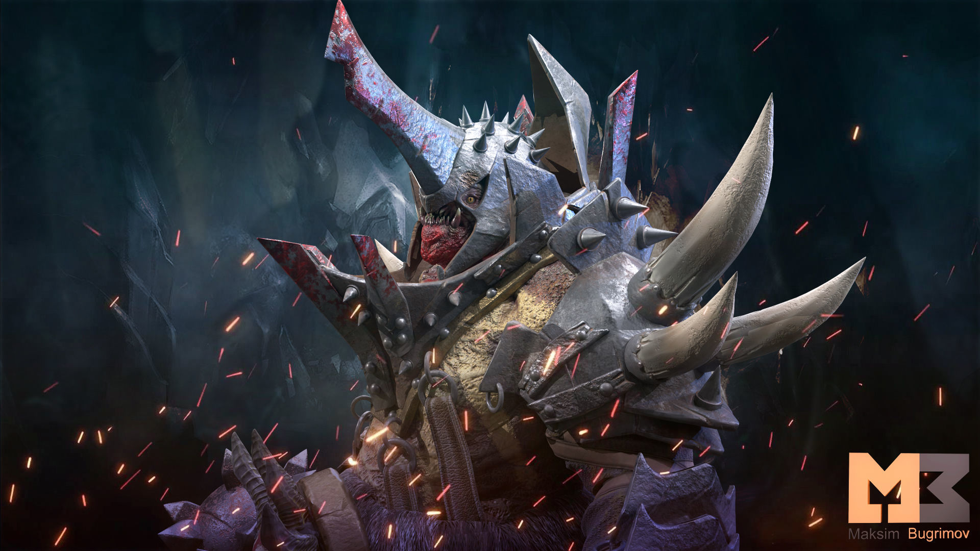 Troll Cannibal Low-poly 3D model_5