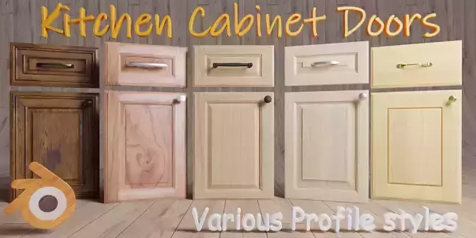 Kitchen Cabinet Doors 3D model
