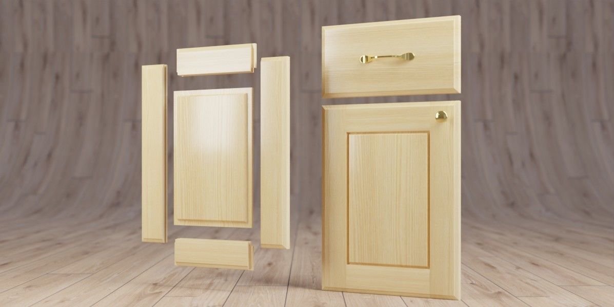 Kitchen Cabinet Doors 3D model_9