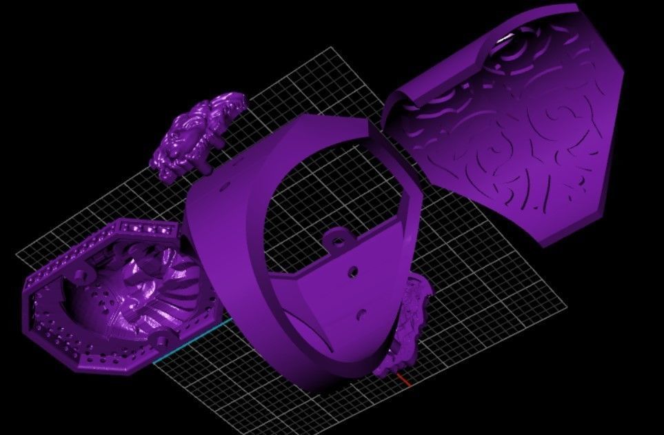 Fashion Ring Lion  3D print model_12