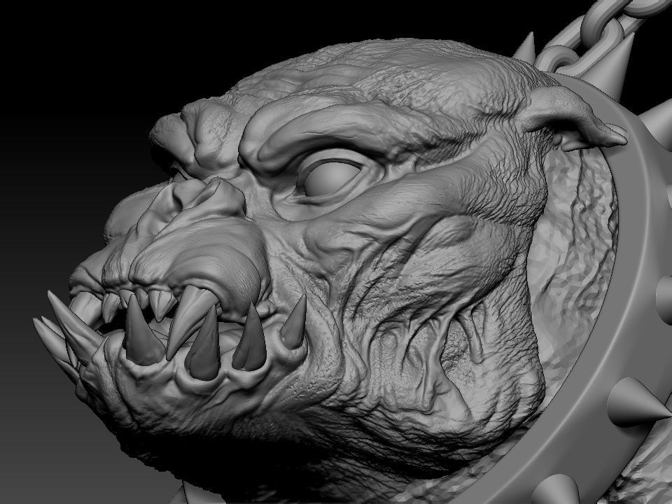 Vampirella woman riding lion 3D print model_54