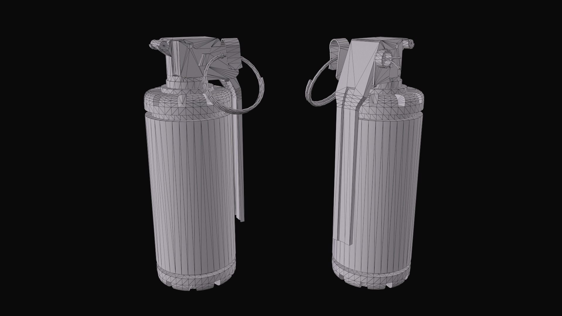 CTS model 7290 Flash Bang Grenade Low-poly 3D model_17