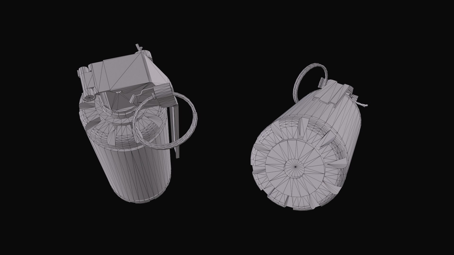 CTS model 7290 Flash Bang Grenade Low-poly 3D model_16