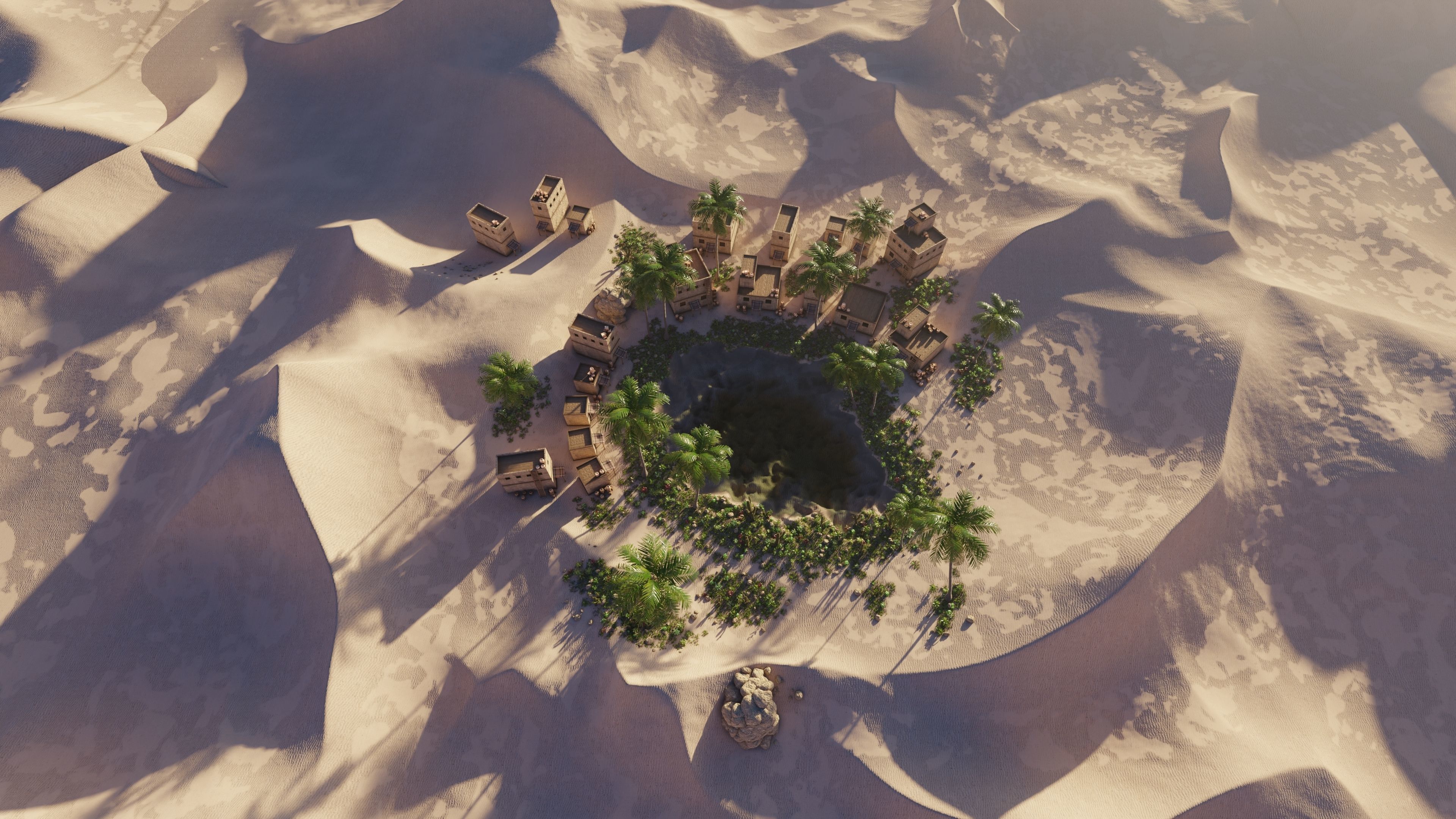 Oasis Scene 3D model_17