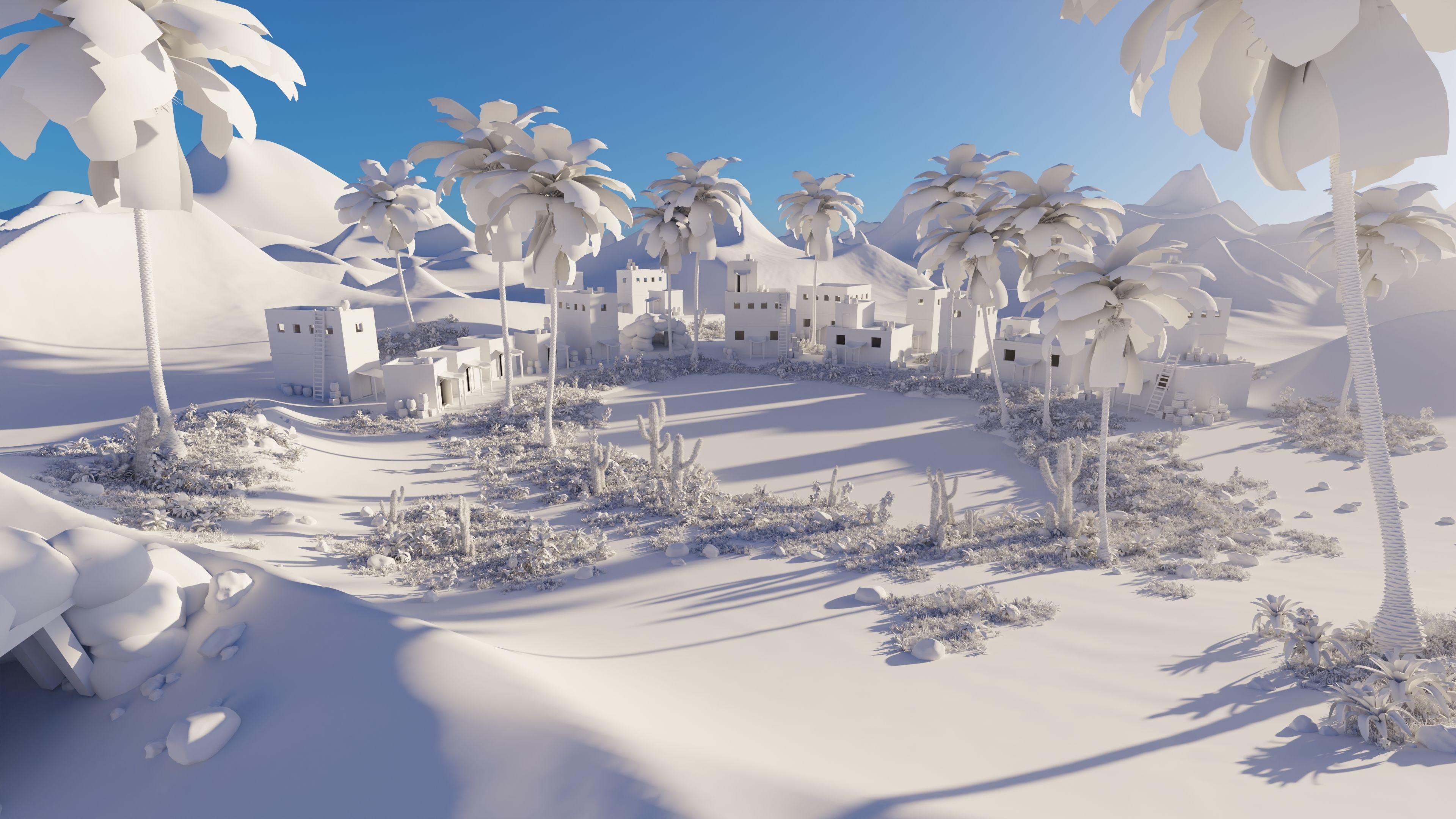 Oasis Scene 3D model_19