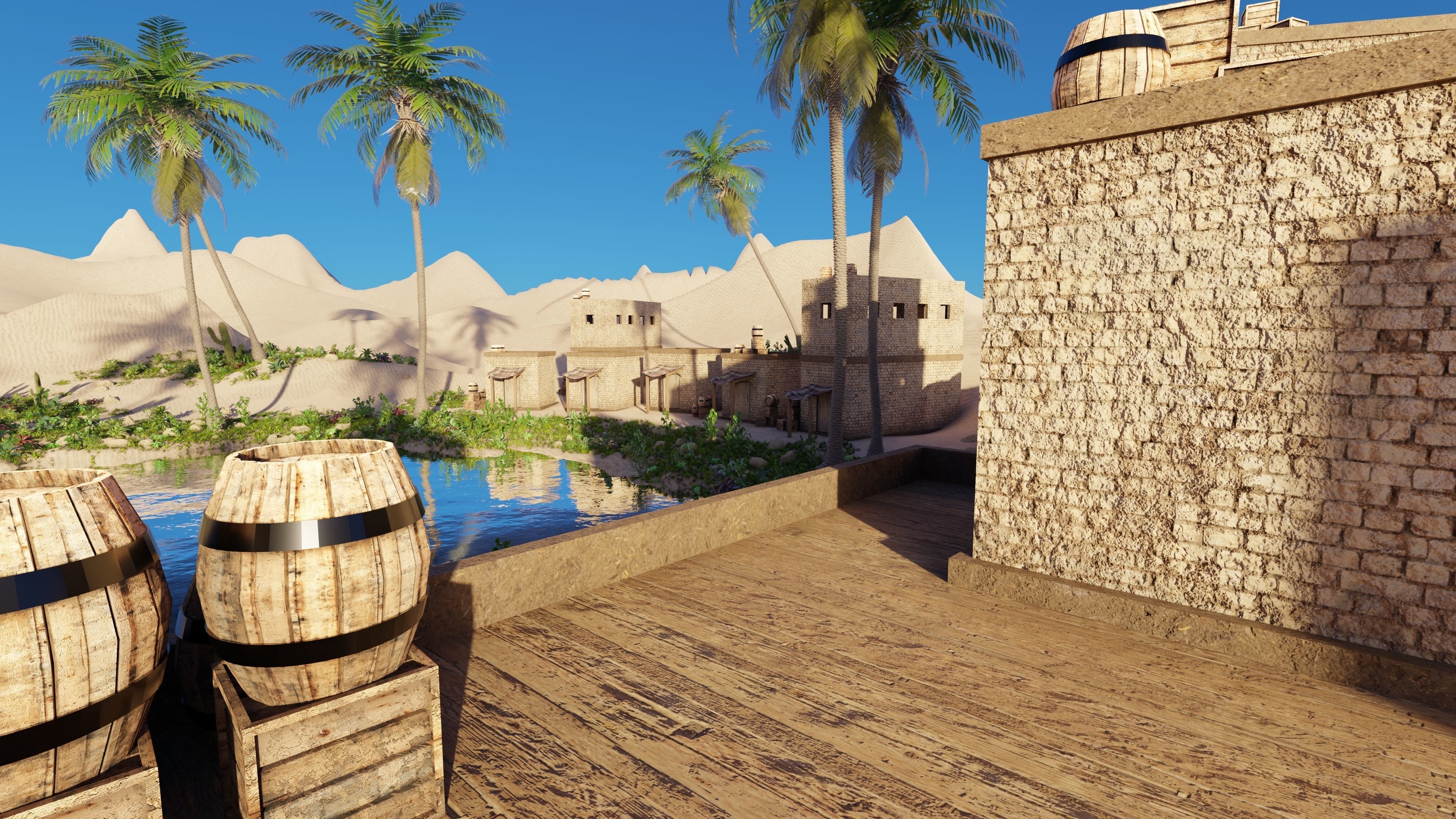 Oasis Scene 3D model_5