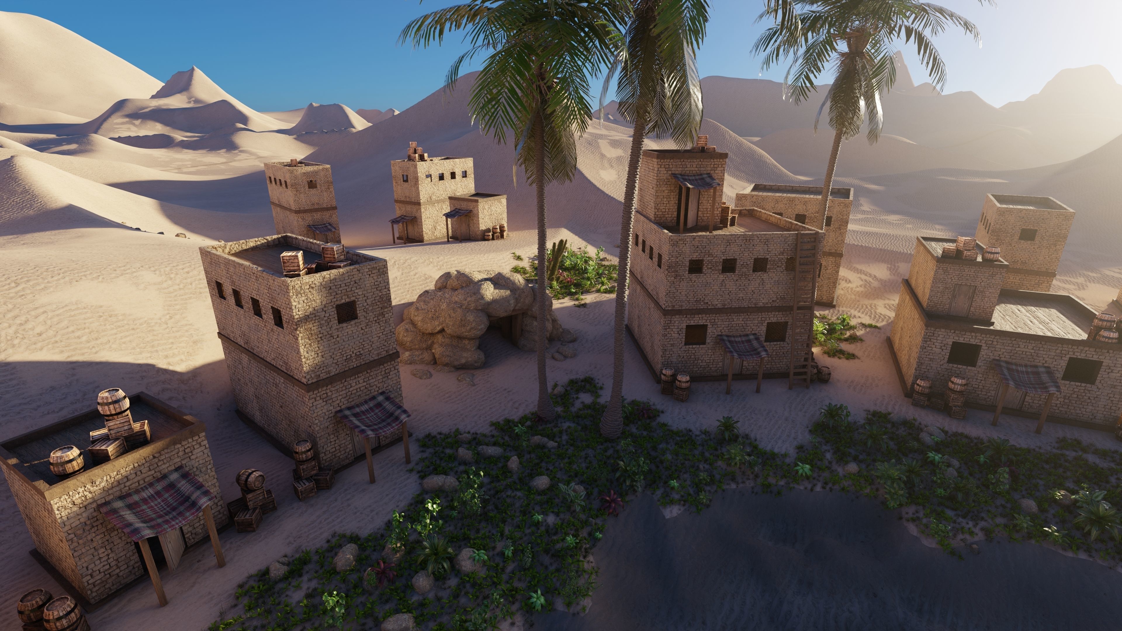 Oasis Scene 3D model_8