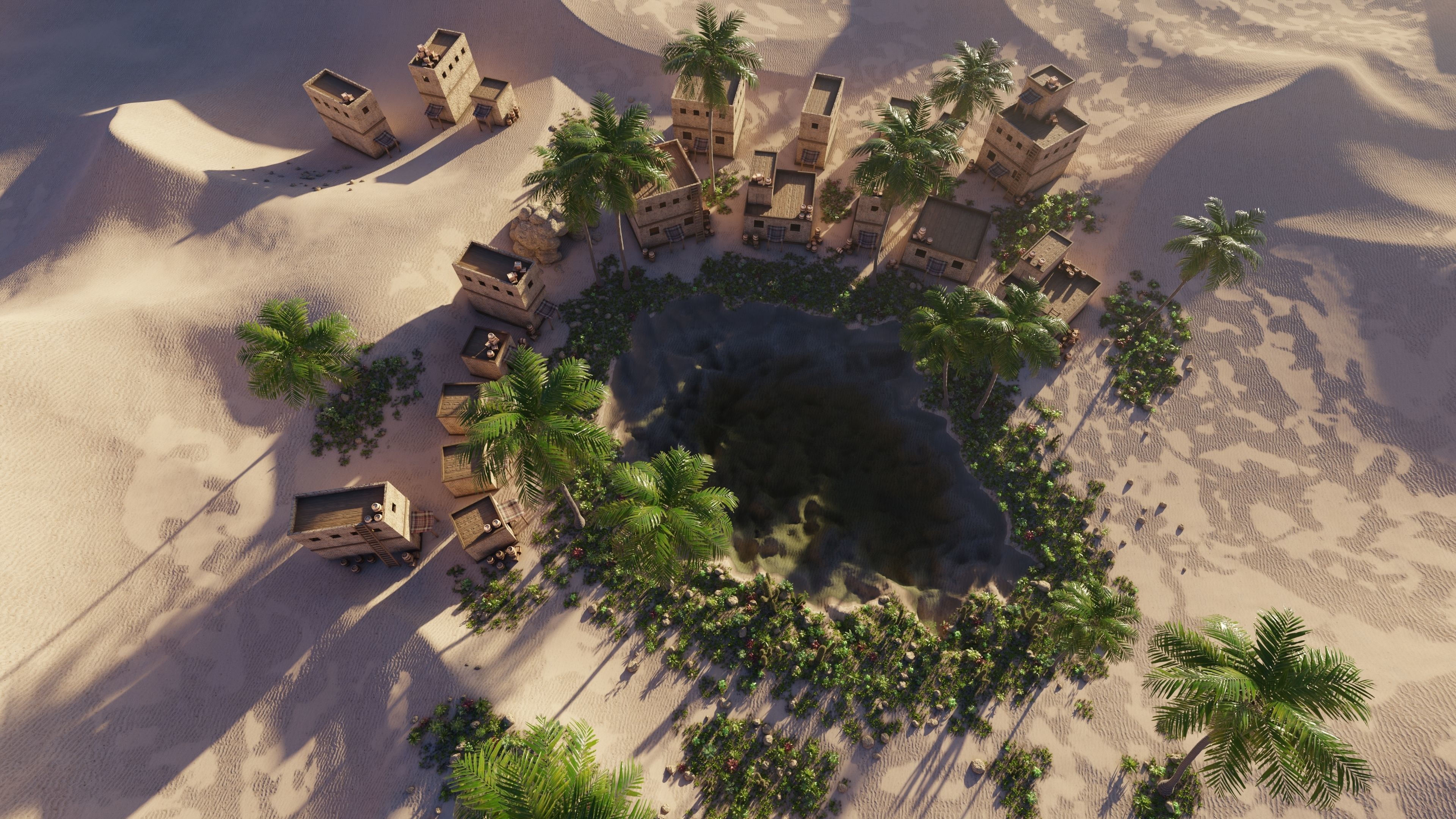 Oasis Scene 3D model_16